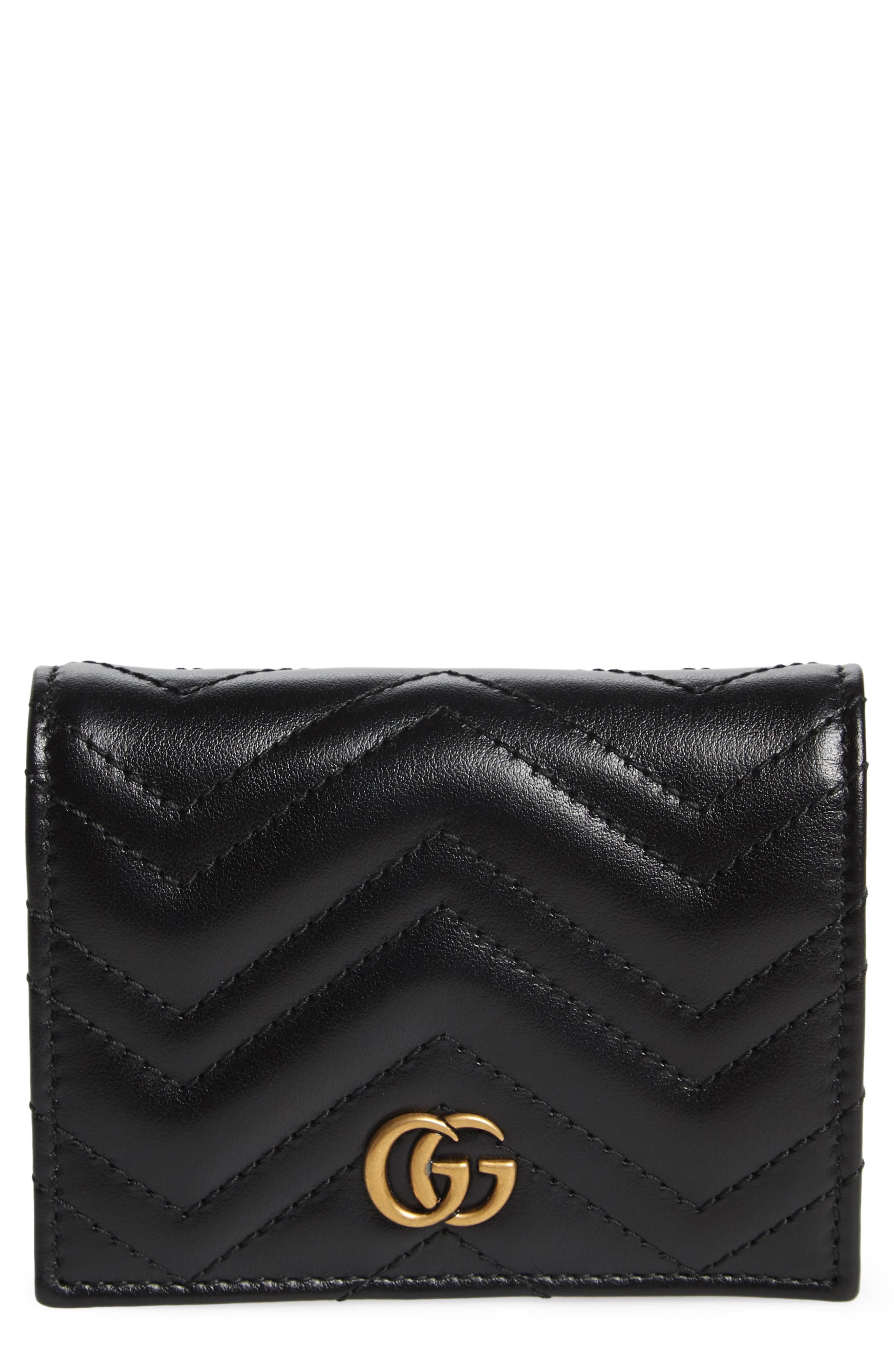 gg marmont matelasse card case