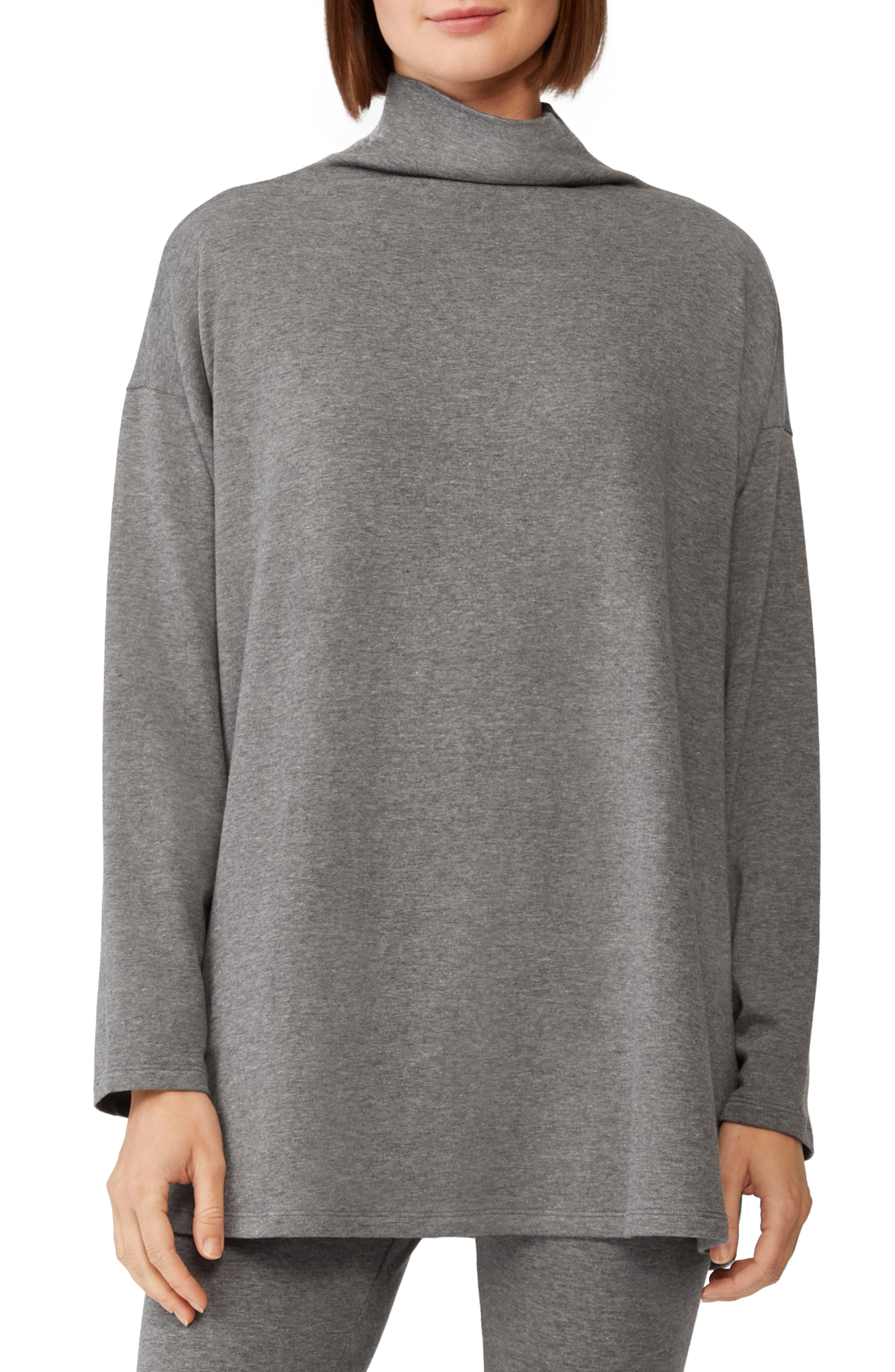 High Funnel Neck Tunic Sweater 