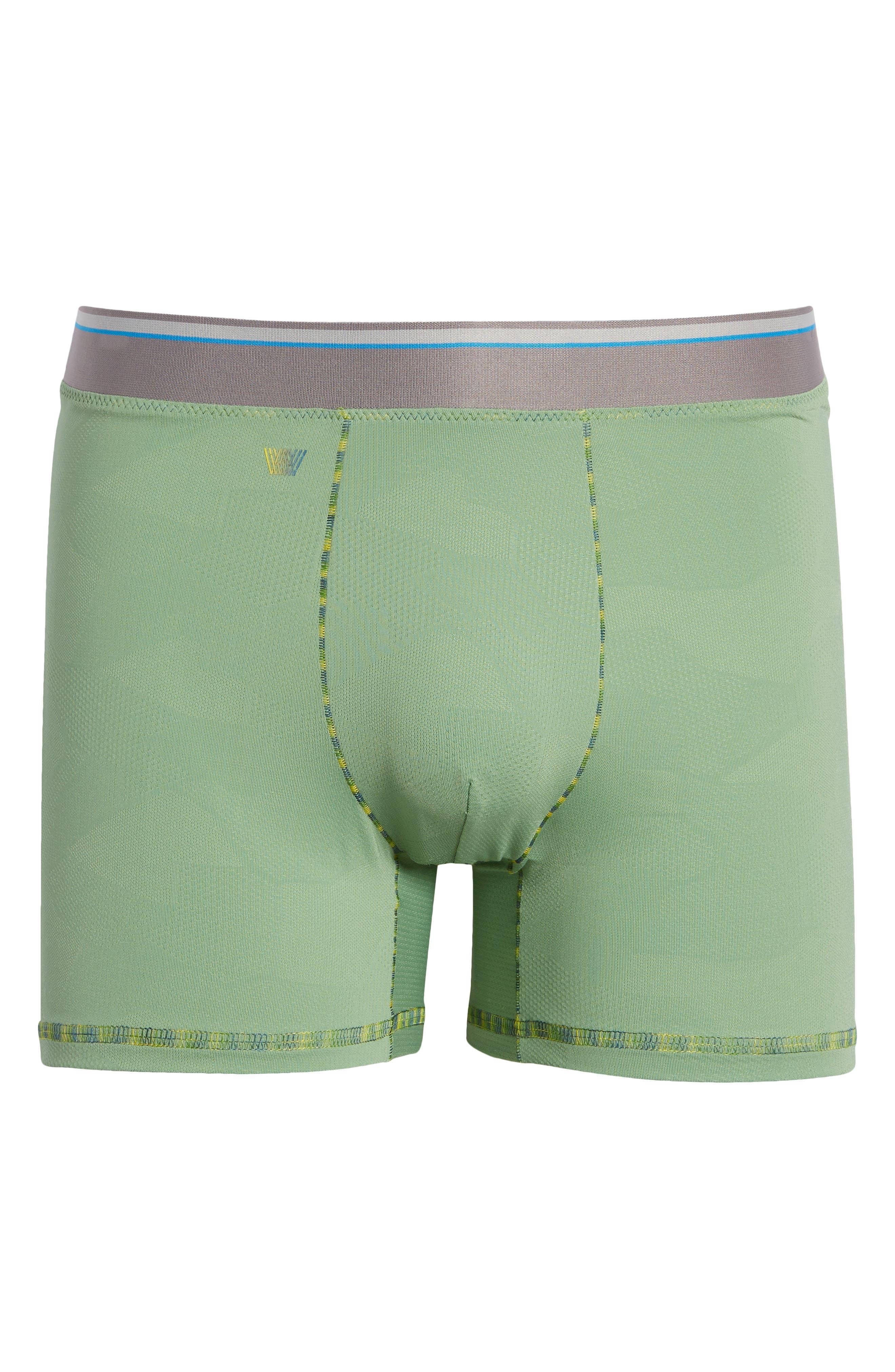 Mack Weldon Airknitx Hd Performance Boxer Briefs in Green for Men