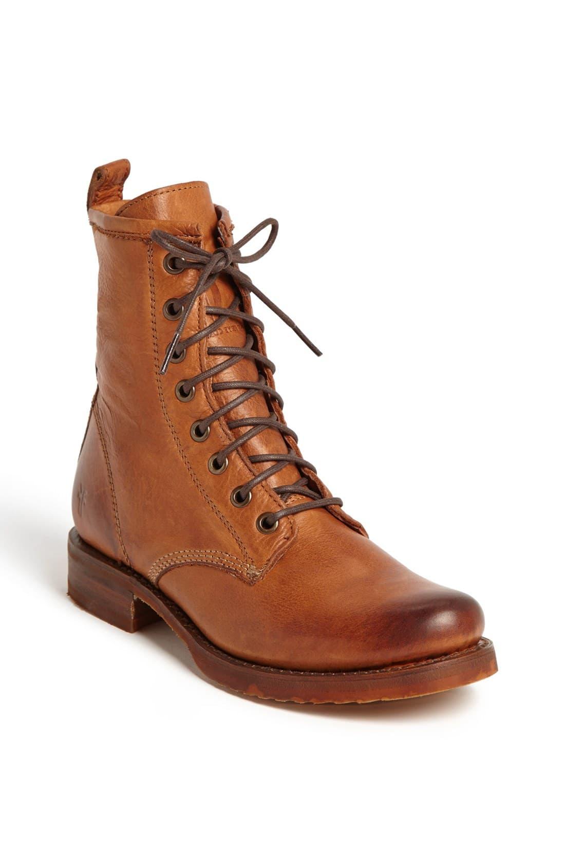 veronica combat boot whiskey