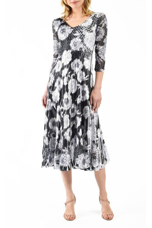 fuchsia floral midi dress Pre-Loved Maggie London Women's Floral Midi Dress Fuchsia Multi Size 10  (runs small!) – Elle & Beck