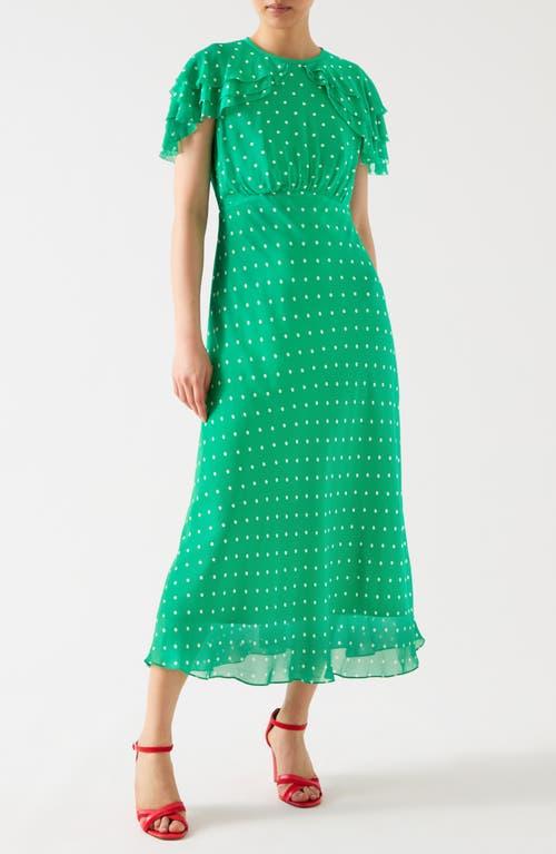 【LK BENNETT】ソフィードットプリントドレス LK Bennett Sophie Polka Dot Dress in Natural | Lyst