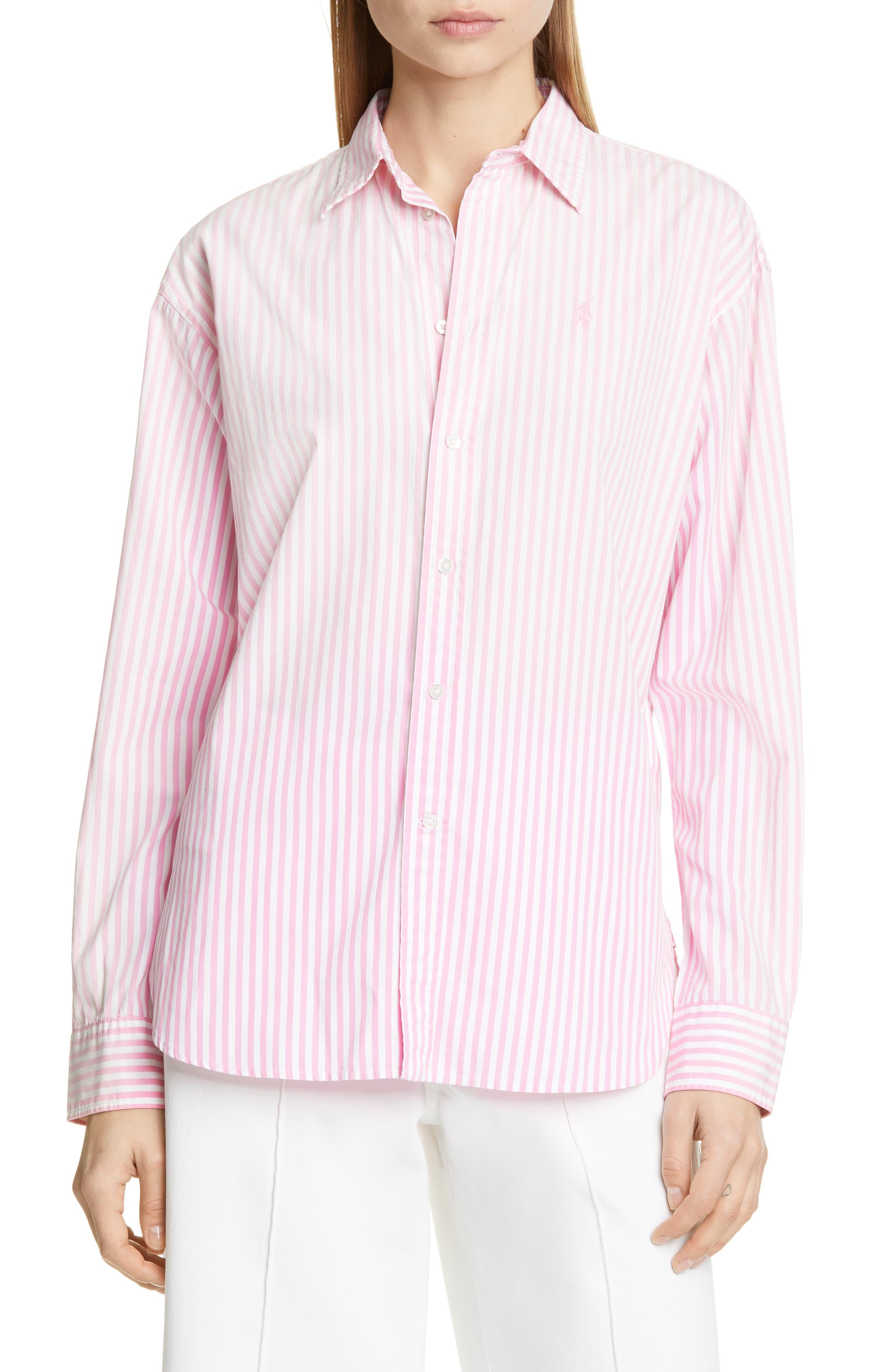 ralph lauren pink blouse