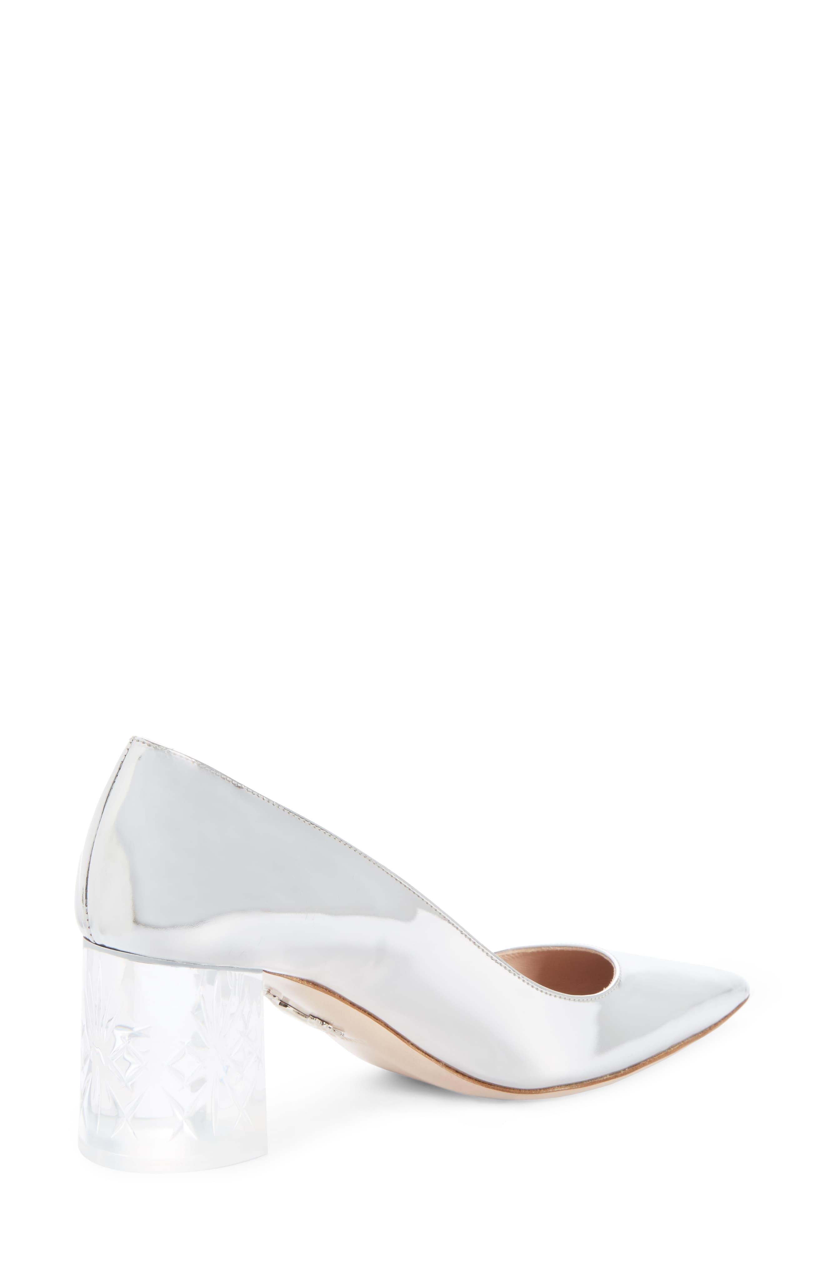 miu miu clear heel pump