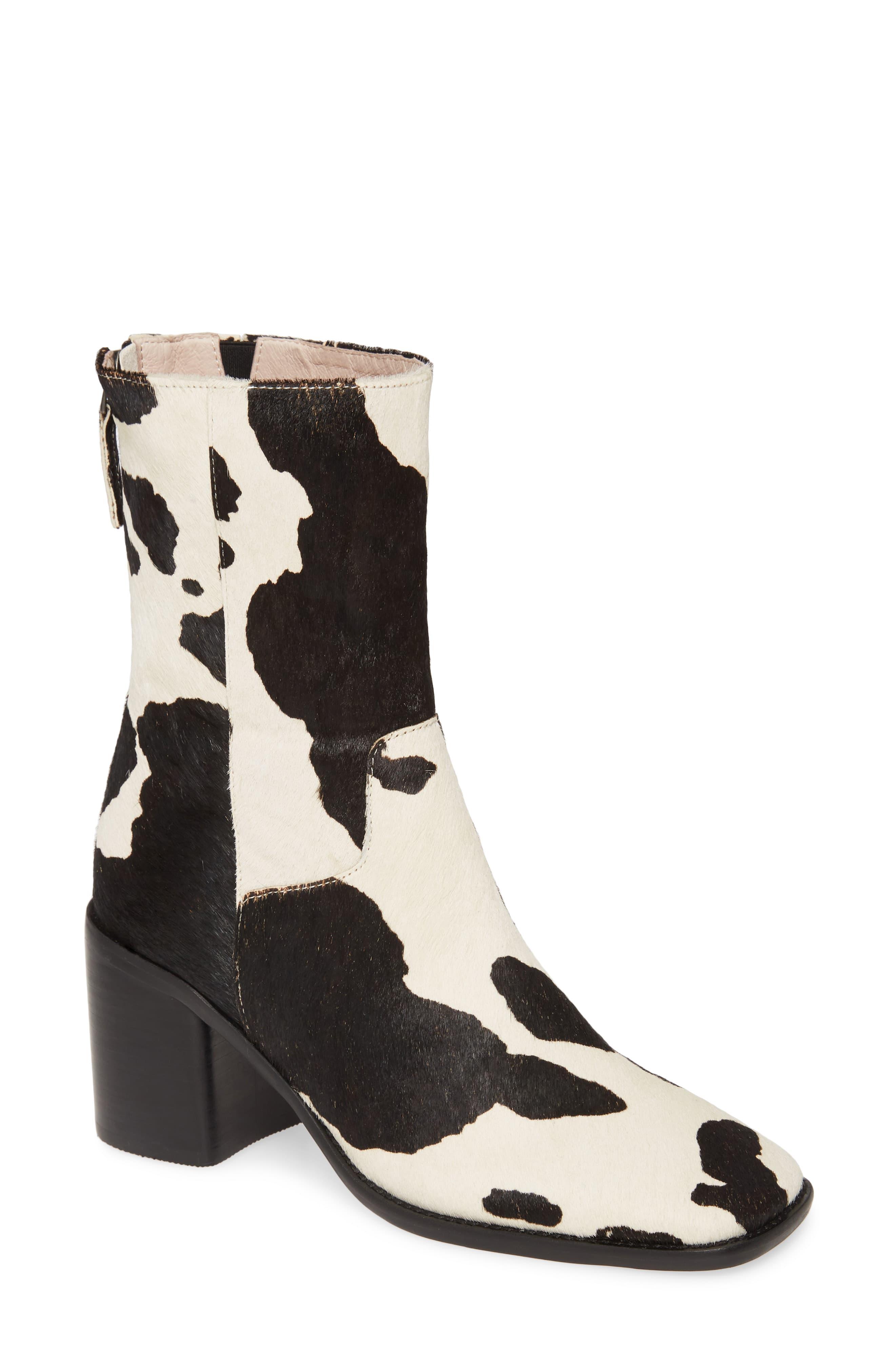 INTENTIONALLY ______ Pg Genuine Calf Hair Boot in Black Lyst