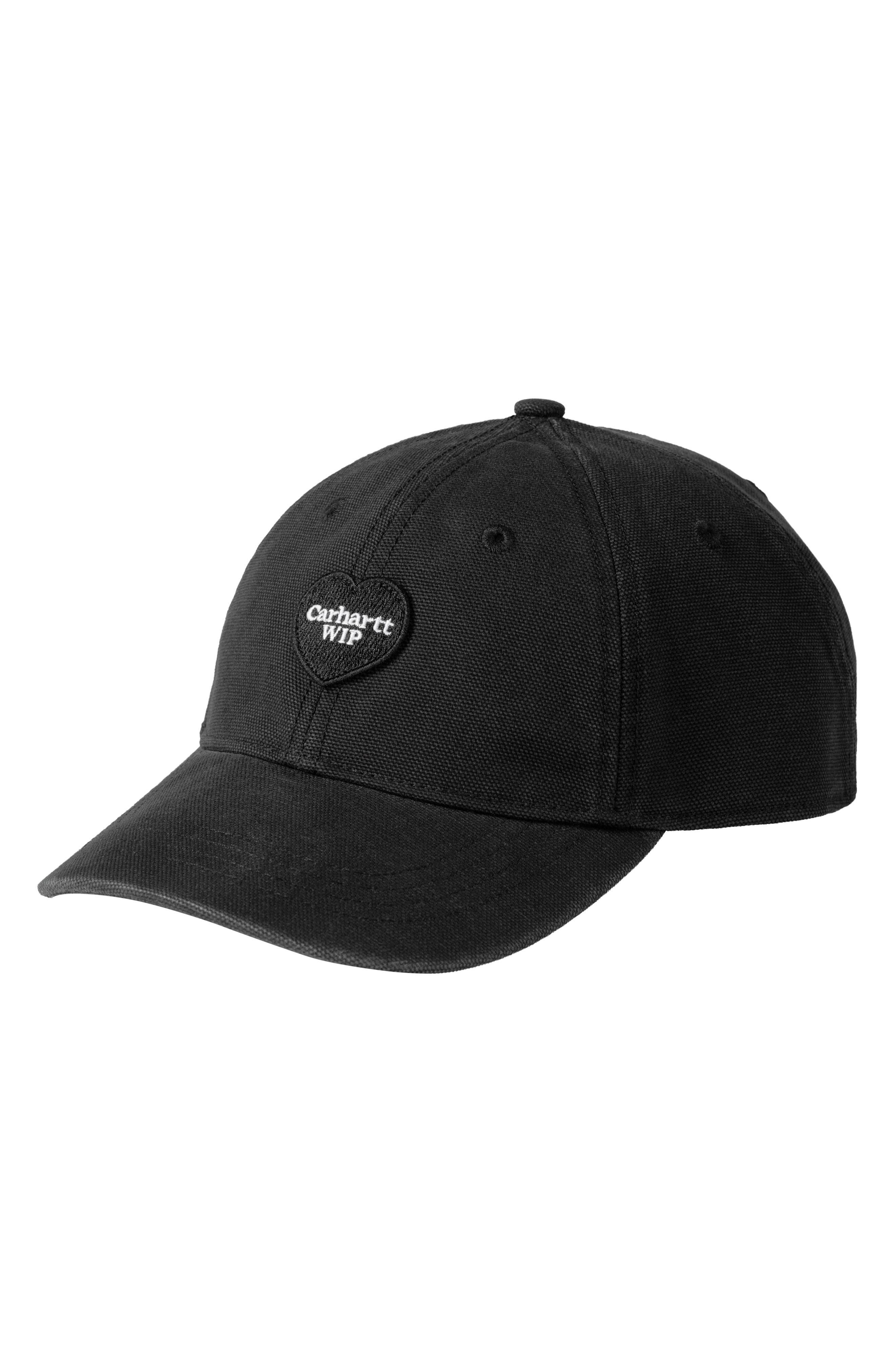 Carhartt WIP Heart Patch Canvas Baseball Cap in Black Lyst