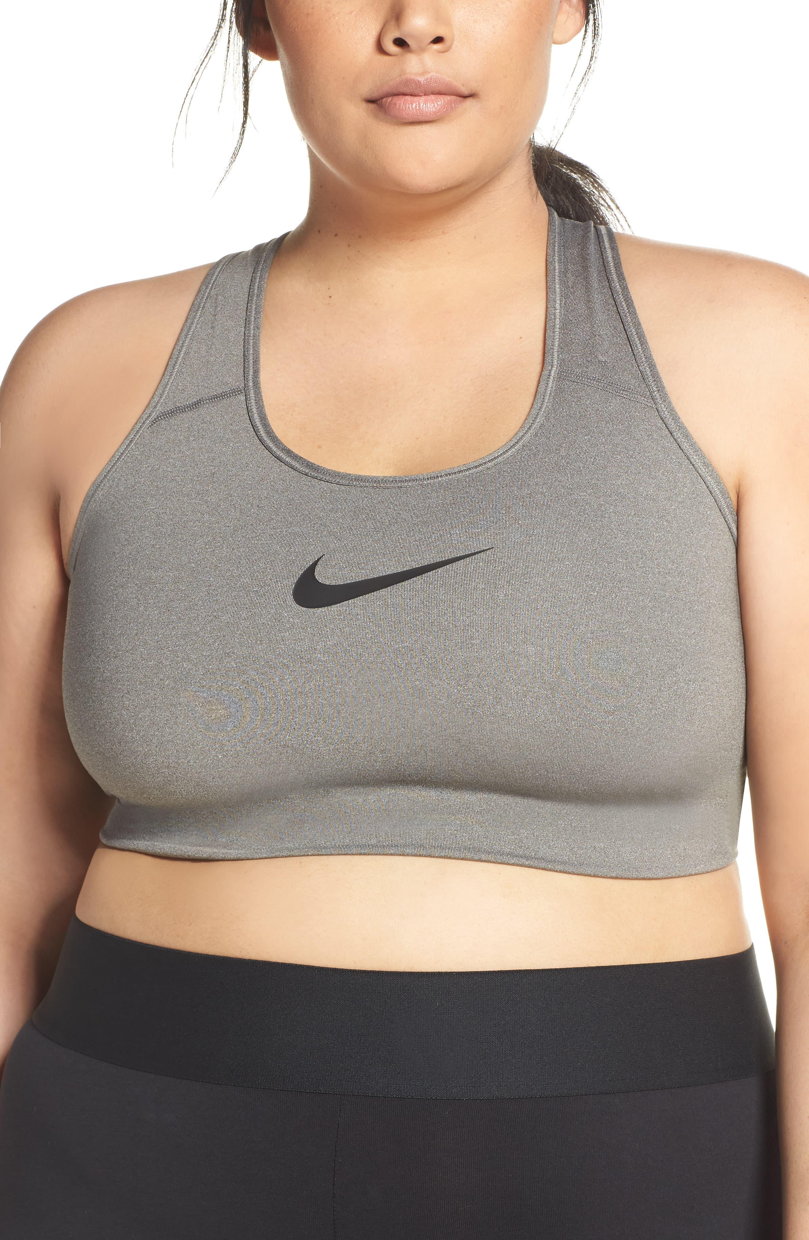 nike swoosh textured bra
