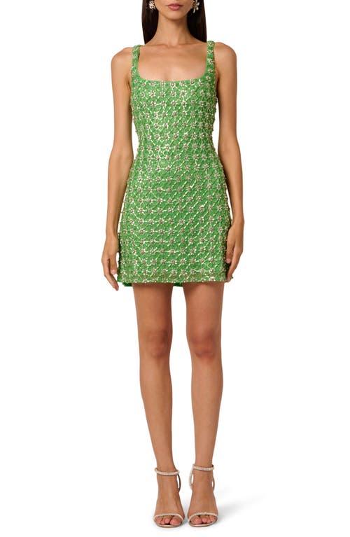 liv foster kaia mirror-beaded mini dress Liv Foster Kaia Beaded Mirror Mini Dress
