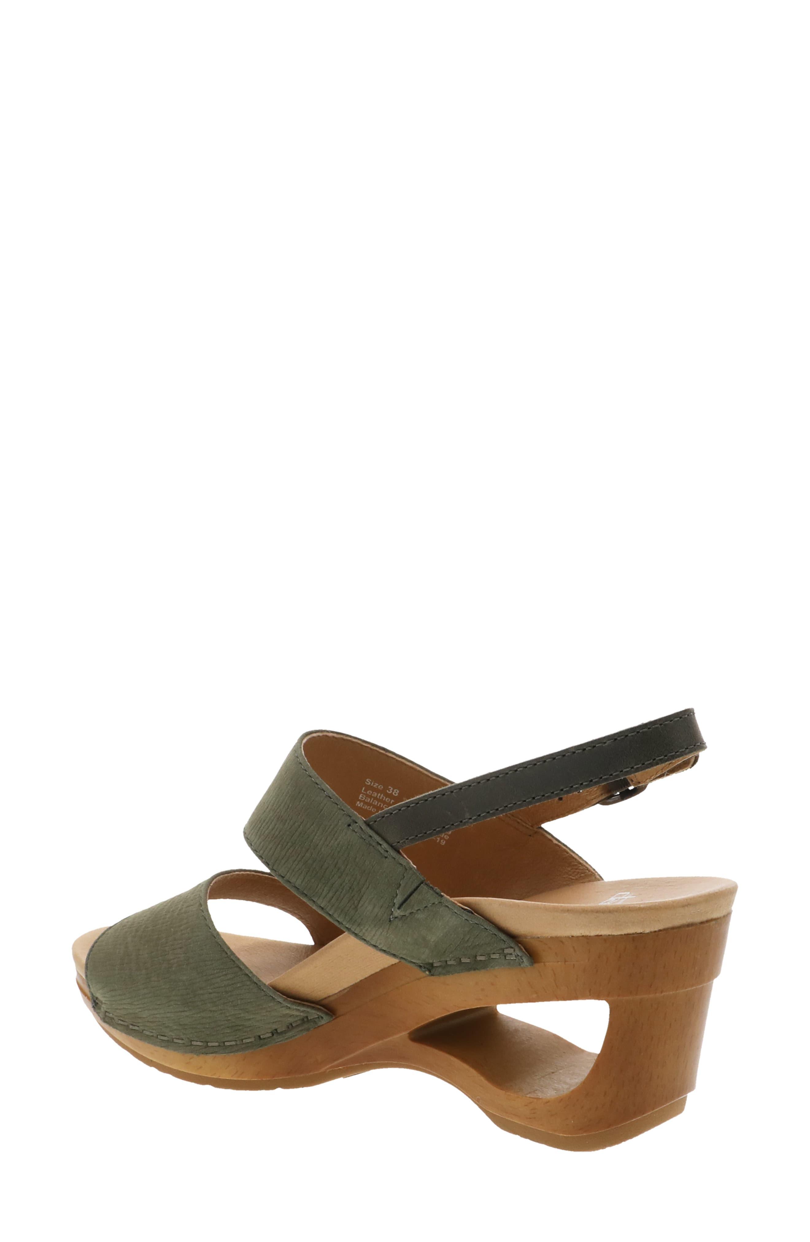 dansko sage wedge sandal