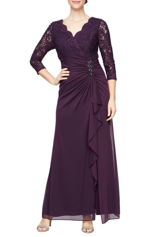 drop waist engagement dress Sleeveless Empire Waist Sequin Evening Gown main image 0
