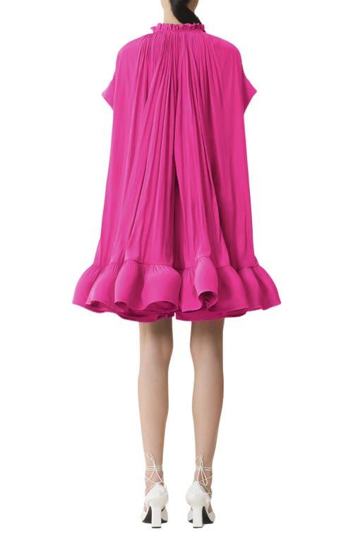 lanvin short charmeuse dress Lanvin - Short Charmeuse Dress For Women - Fuchsia