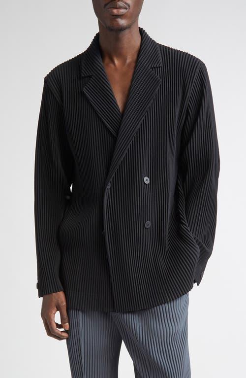 ジャケット・アウター homme plisse isseymiyake double jacket Homme Plissé Issey Miyake Tailored Pleats Double Breasted Jacket