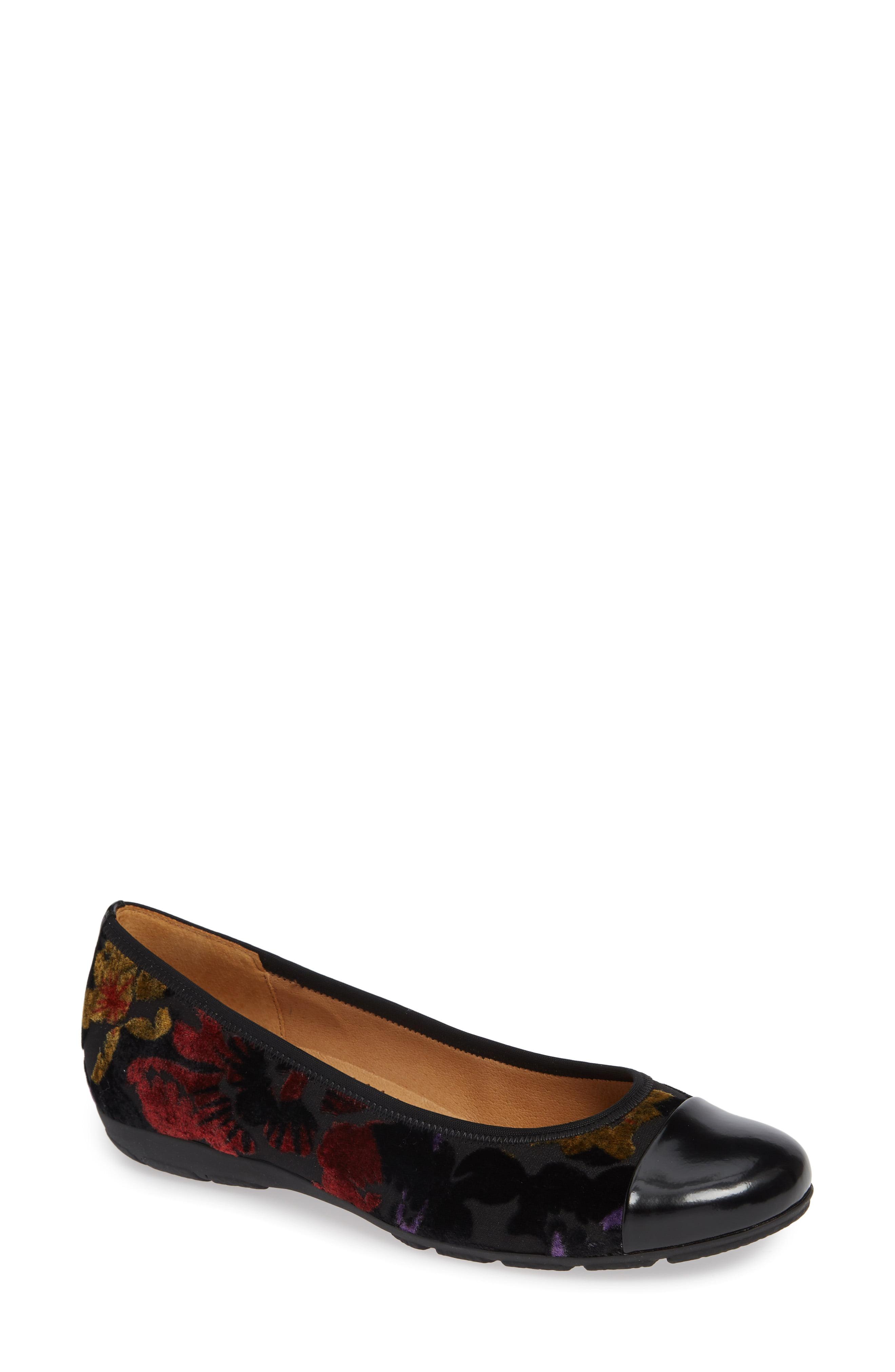 gabor black flats