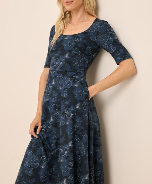 green emerald velvet dress Shona Joy - La Lune Flared Sleeve Side Split Midi Dress - Cream main image 0