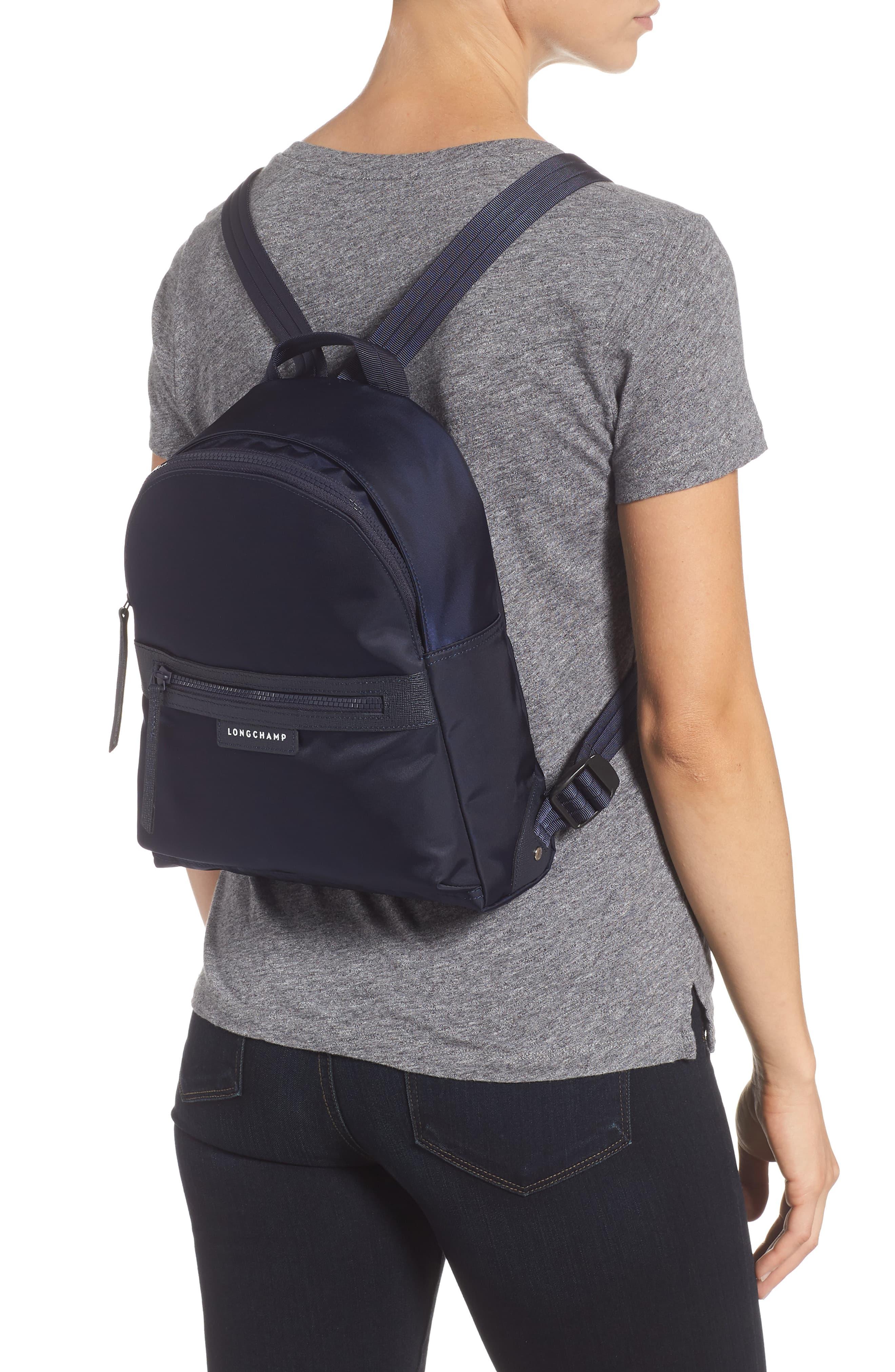 Longchamp Synthetic 'small Le Pliage Neo' Nylon Backpack in Navy Blue