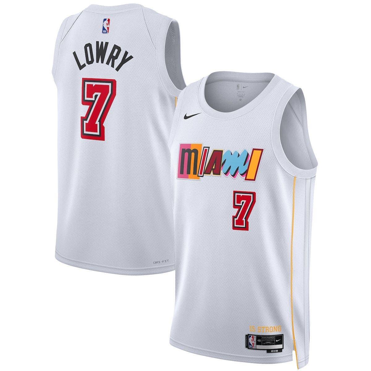 Nike Unisex Kyle Lowry Miami Heat 2022/23 Swingman Jersey - City ...