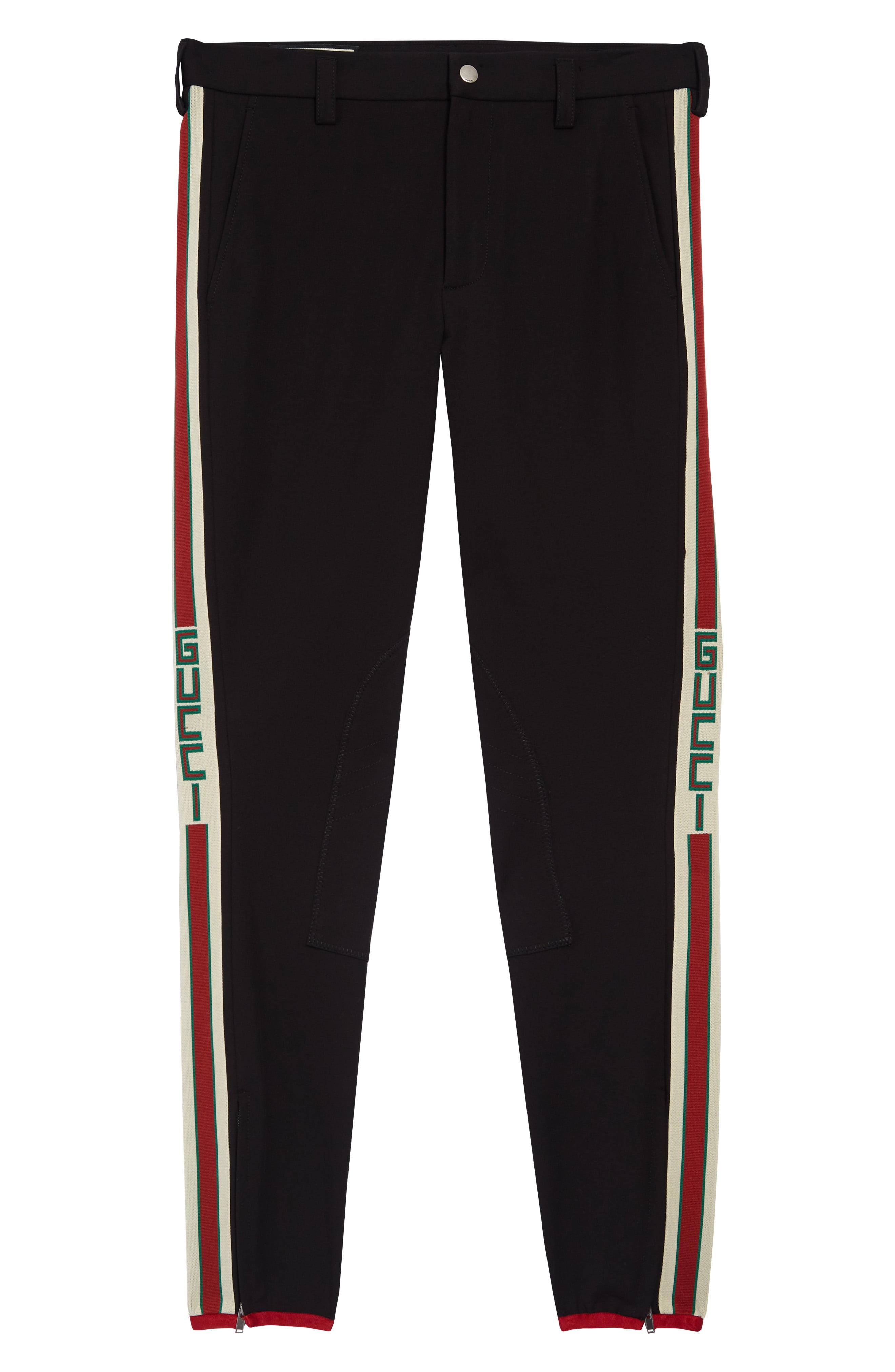 gucci jeans side stripe