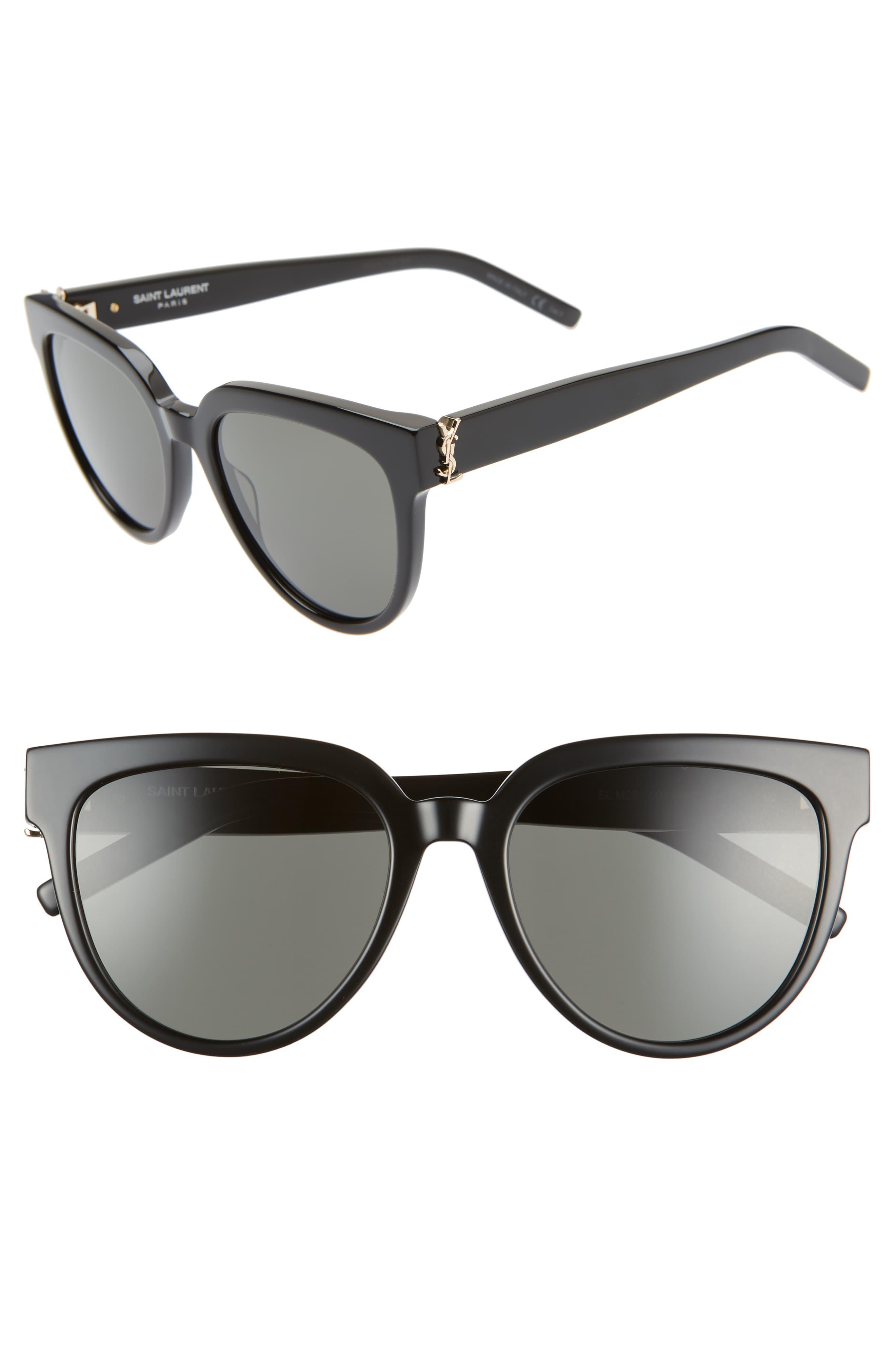 saint laurent narrow cat eye sunglasses