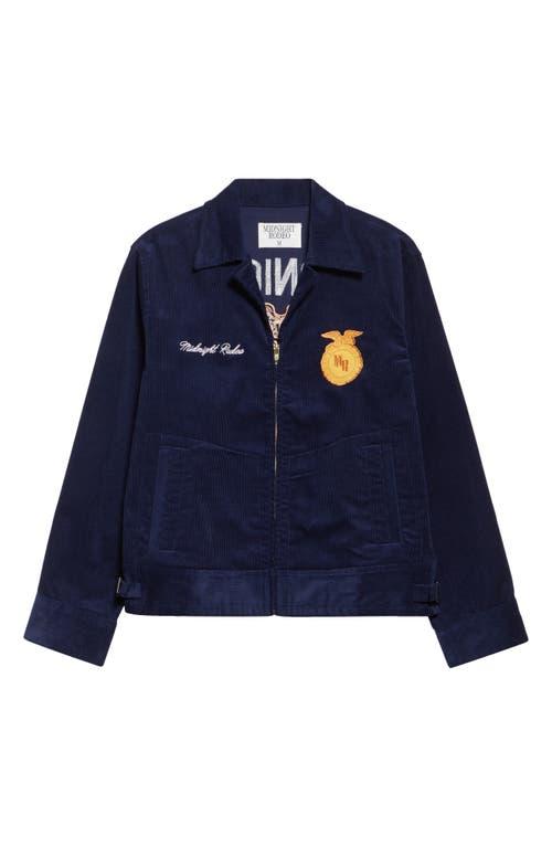 MIDNIGHT RODEO Ffa Chainstitch Cotton Corduroy Trucker Jacket in