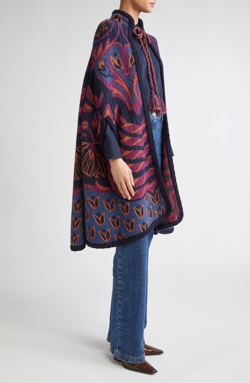 ジャケット ETRO Cotton cape with floral print Etro Cotton Cape With Floral Print – Ellie Belle