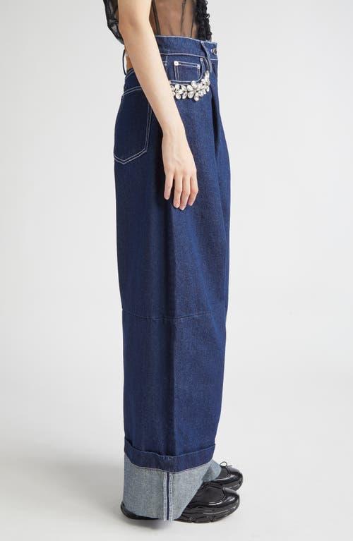 Simone Rocha Turbo Crystal Embellished Wide Leg Puddle