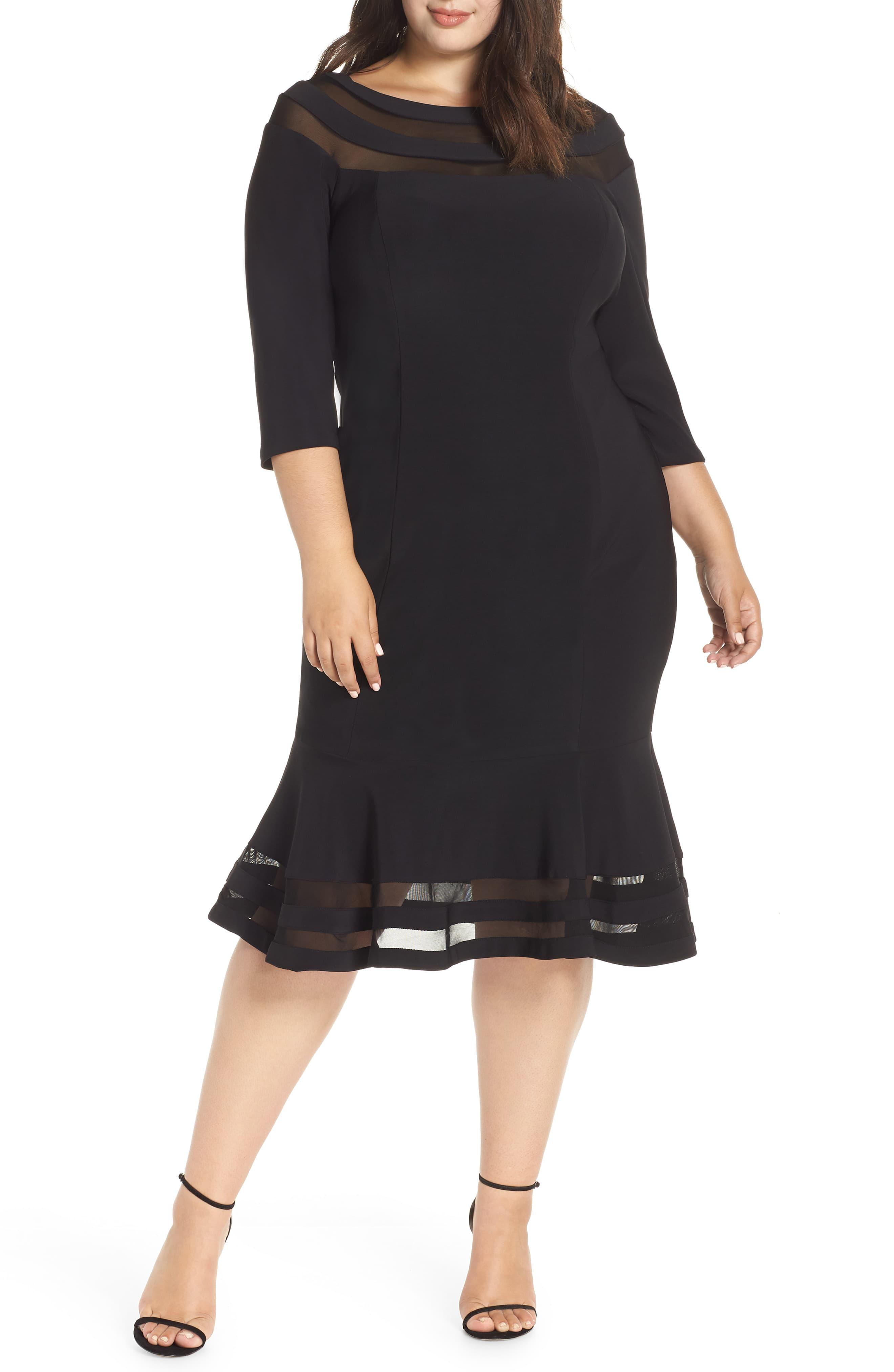 xscape sleeveless midi dress