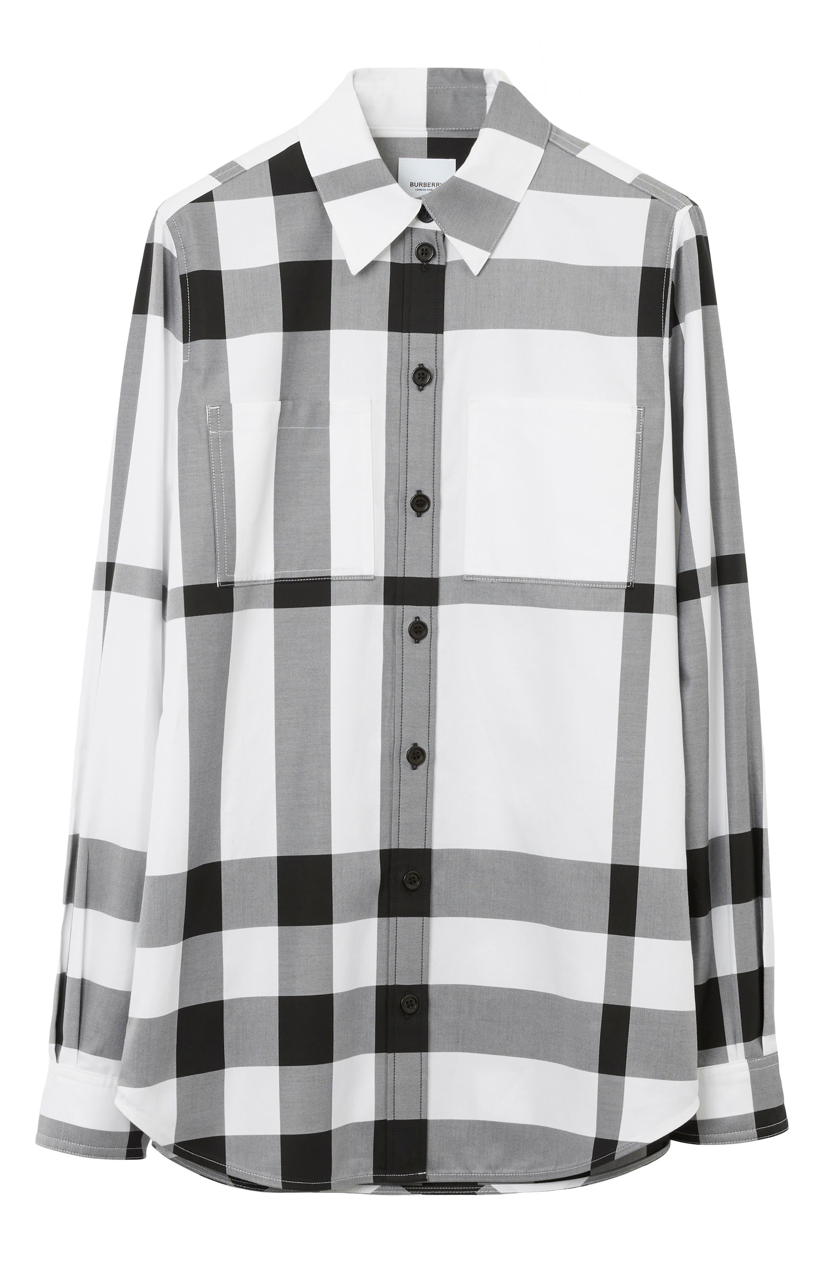 Burberry Paola Relaxed Cotton Button-up Shirt in | Lyst