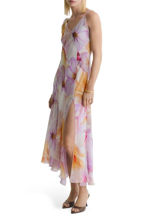 sachin and babi light blue dress Asymmetrical Tiered Chiffon Gown with Tie Waist