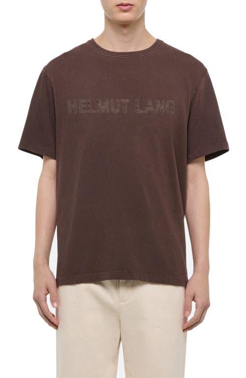 Tシャツ・カットソー HELMUT LANG Men T-shirt Brown O04HM599 D1P Helmut Lang Logo Tee | HELMUTLANG.COM