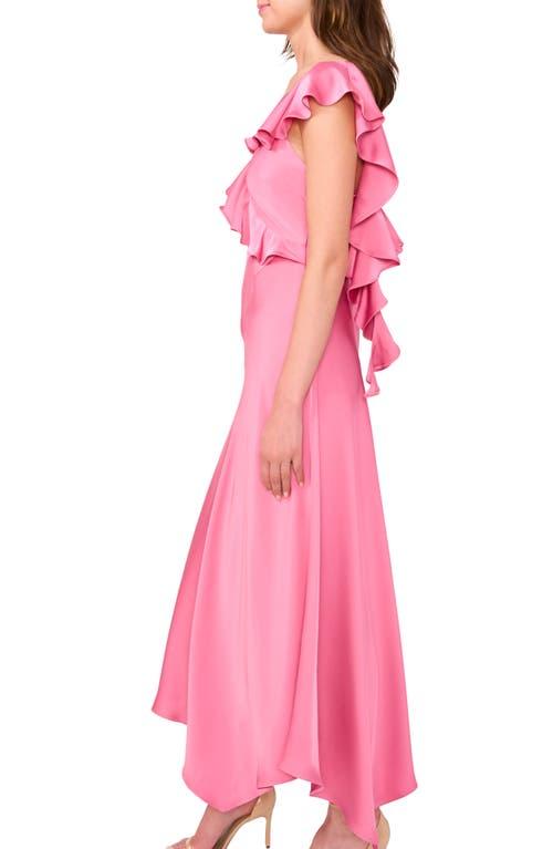 midi red dress Tamara Shirred Chiffon Midi Dress - Red main image 1