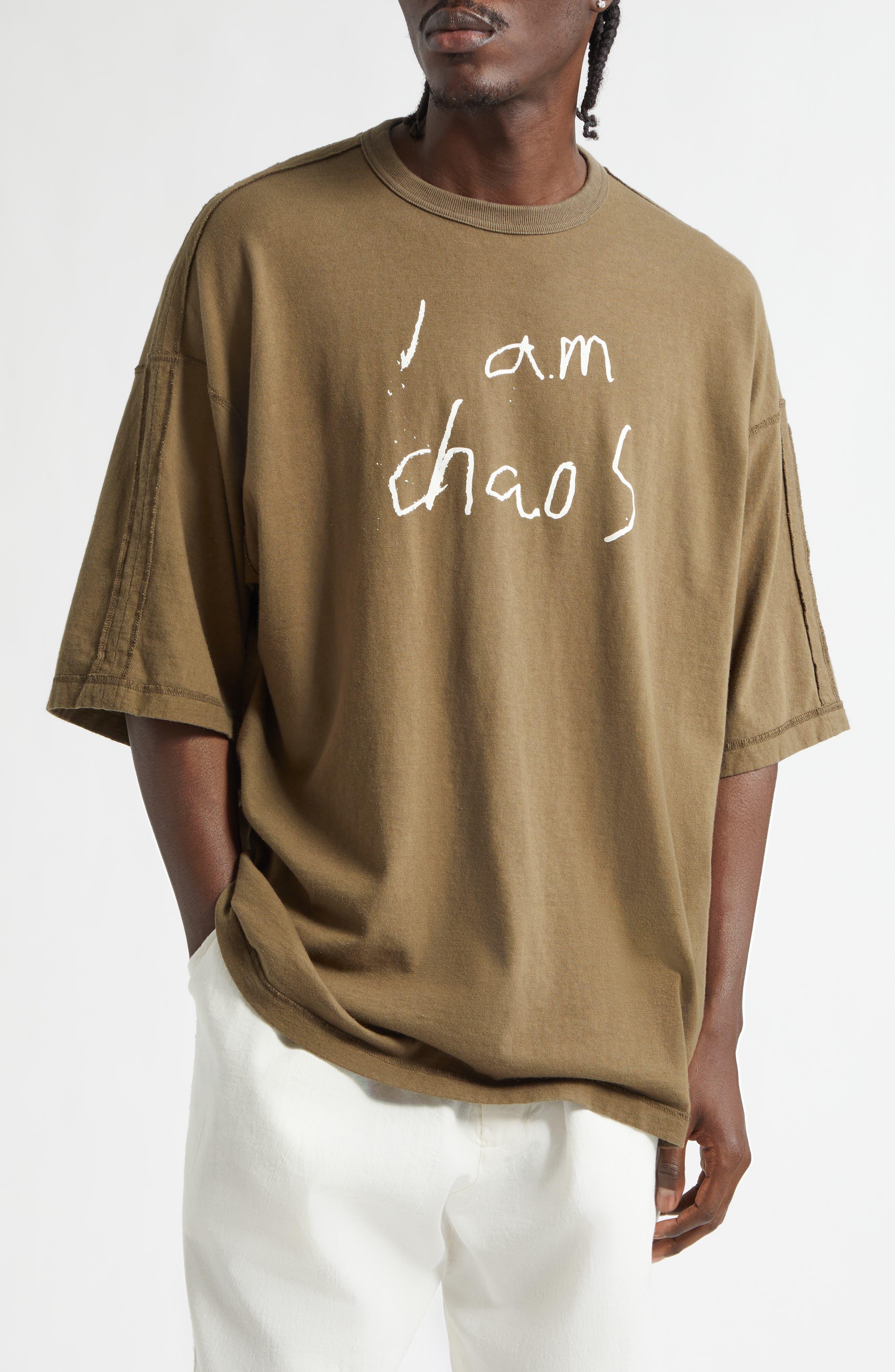Undercover I Am Chaos Oversize Graphic T-Shirt in Brown for Men | Lyst