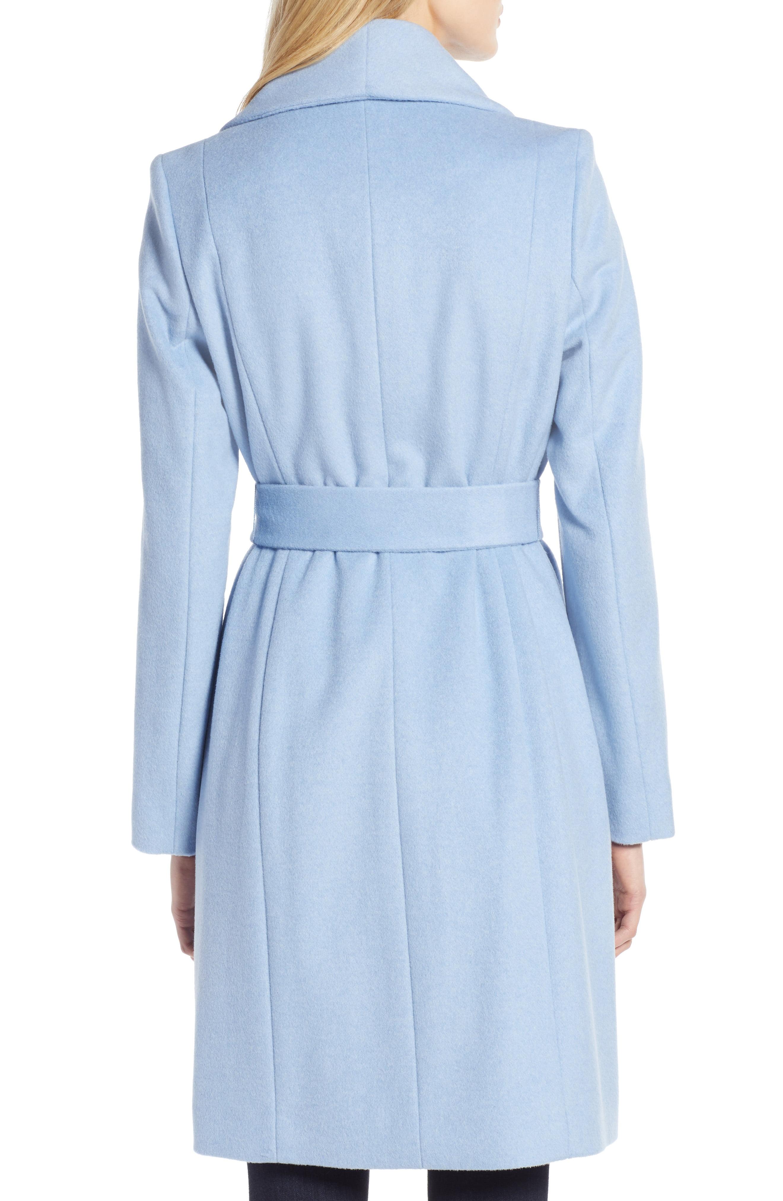 cole haan wrap coat ice blue