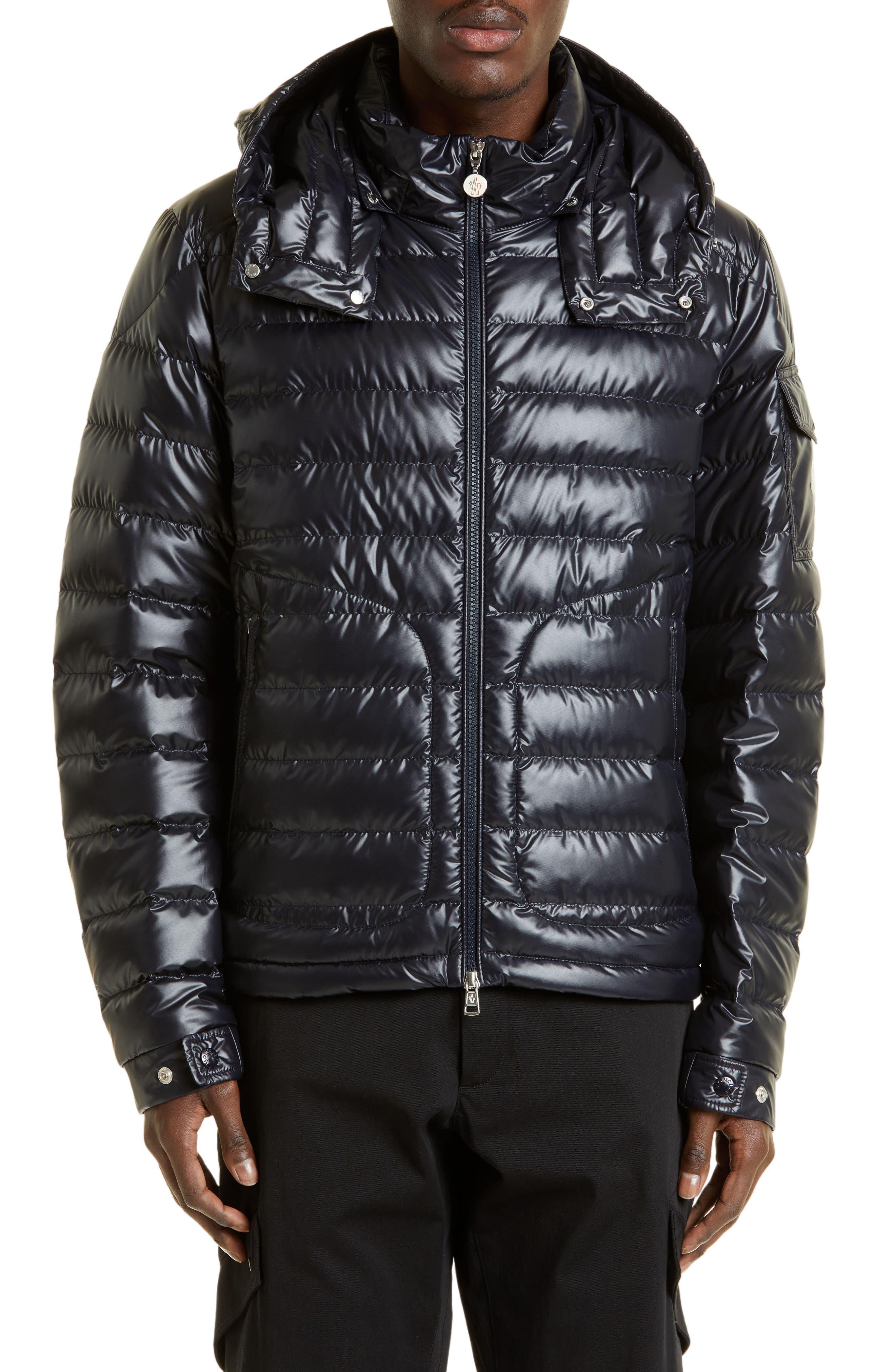 Moncler Lauros Recycled Polyester Down Jacket in Black for Men | Lyst