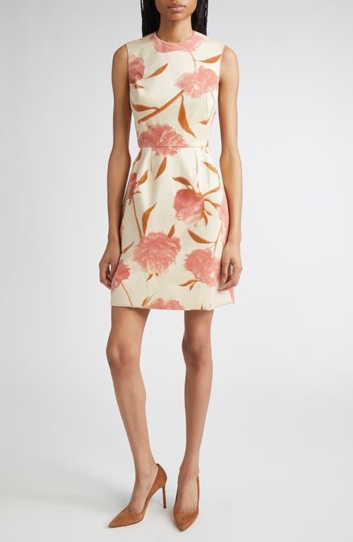 Lela Rose Floral Print Sleeveless Sheath Dress Lyst