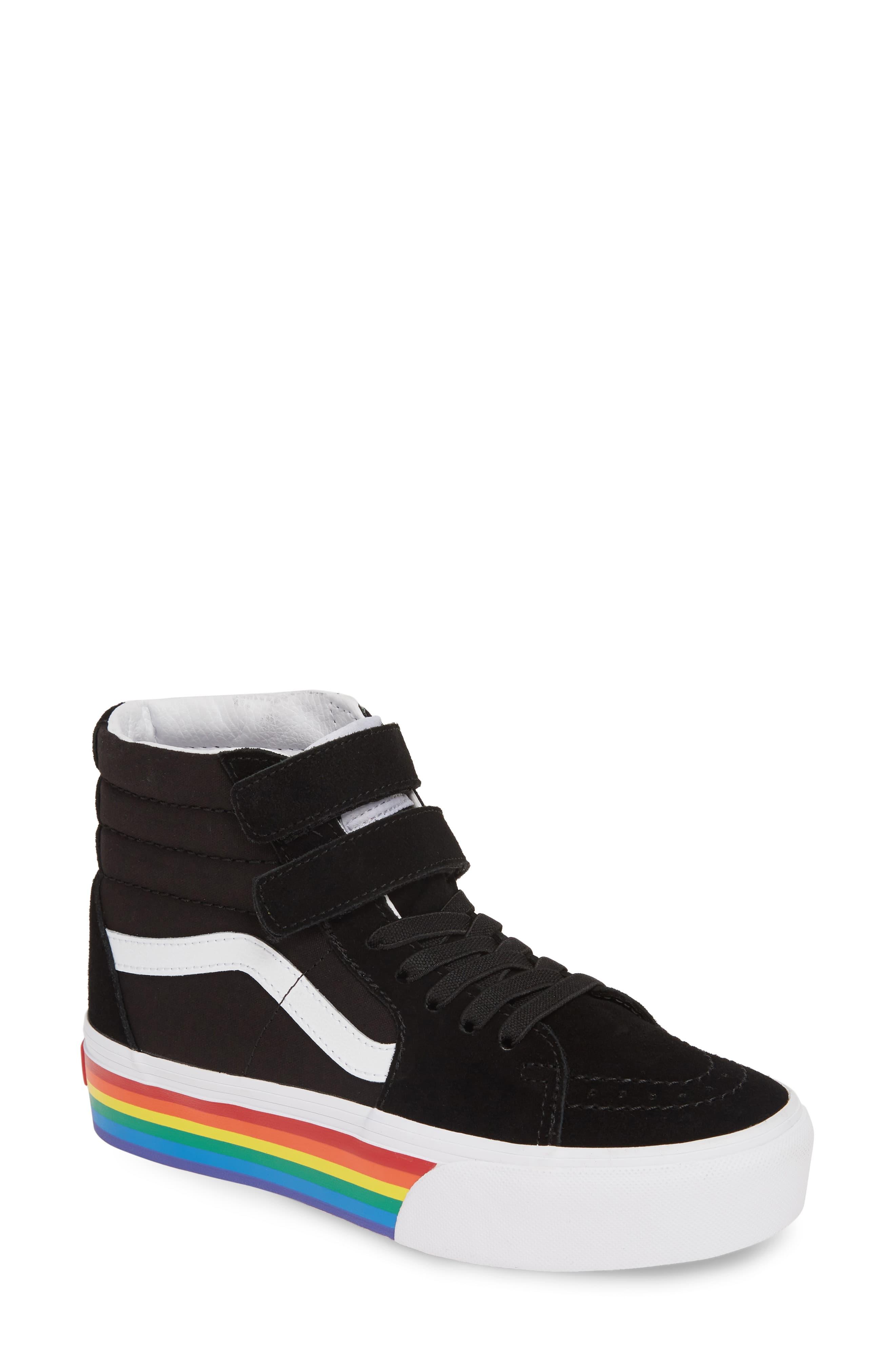 rainbow platform vans