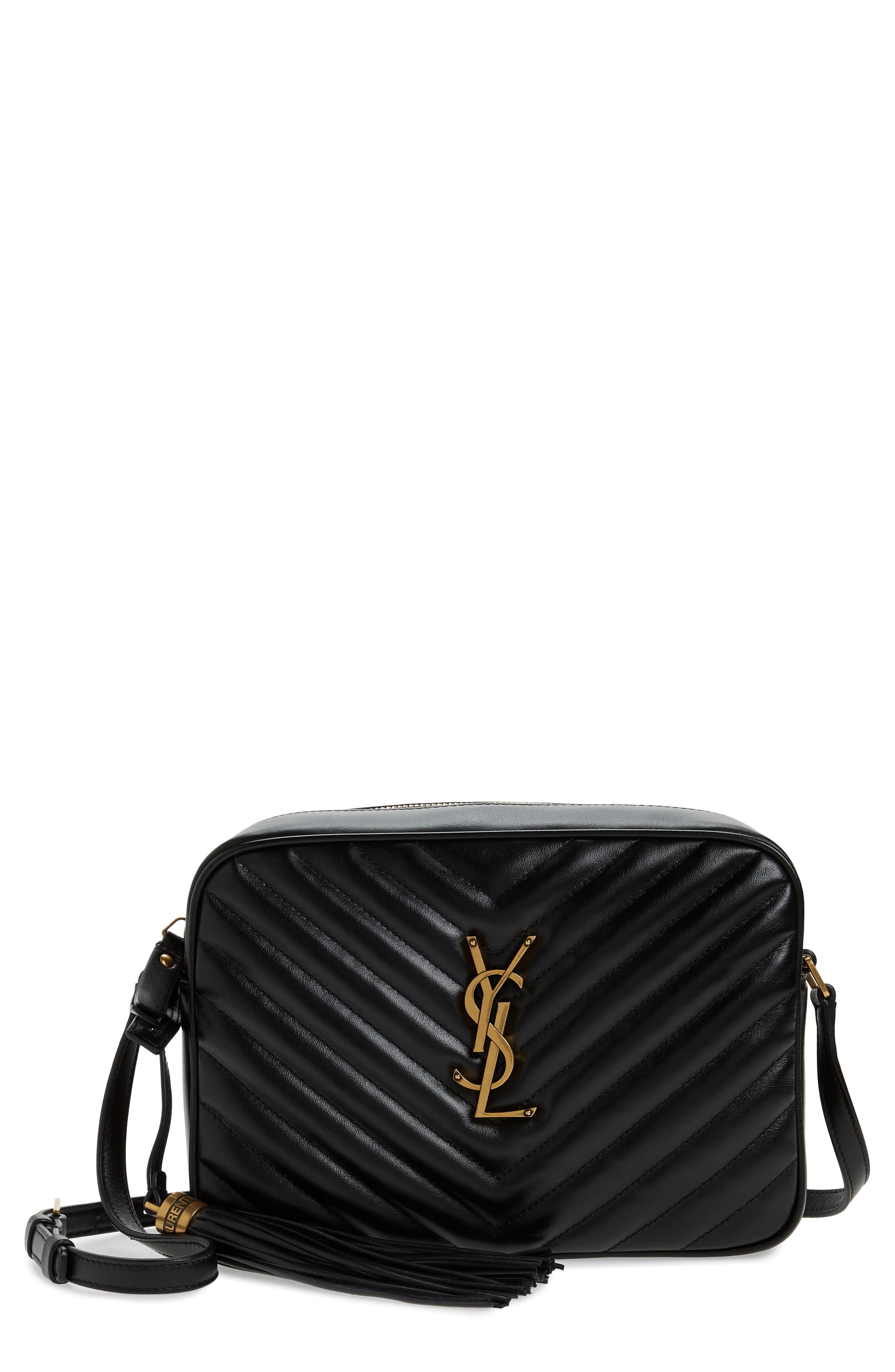 Saint Laurent Lou Matelassé Leather Camera Bag in Nero (Black) Lyst
