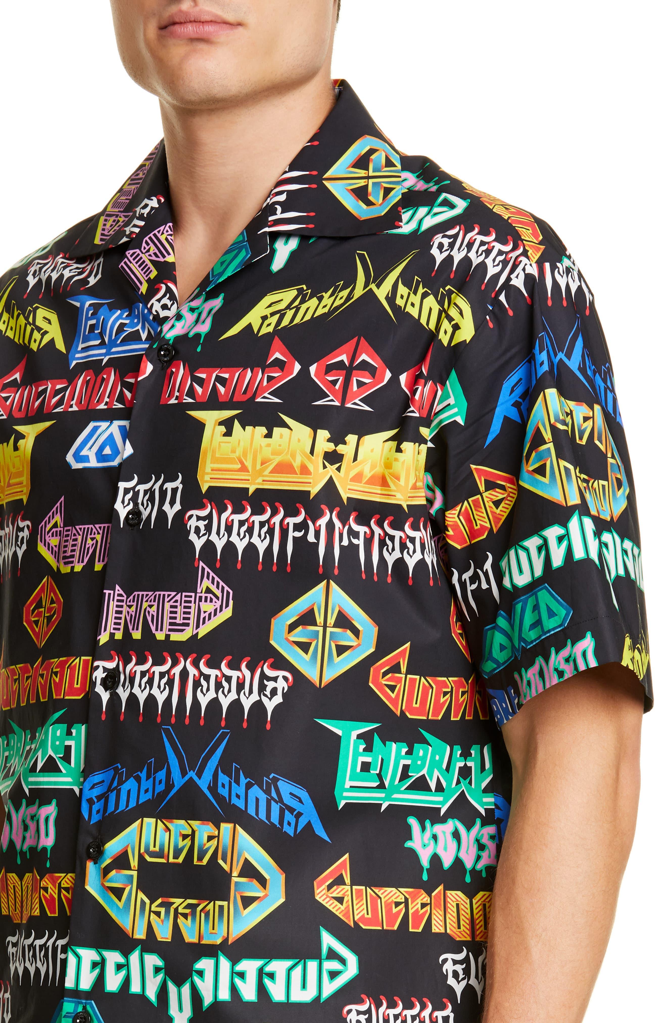 Gucci Silk Metal Mix Sport Shirt in 