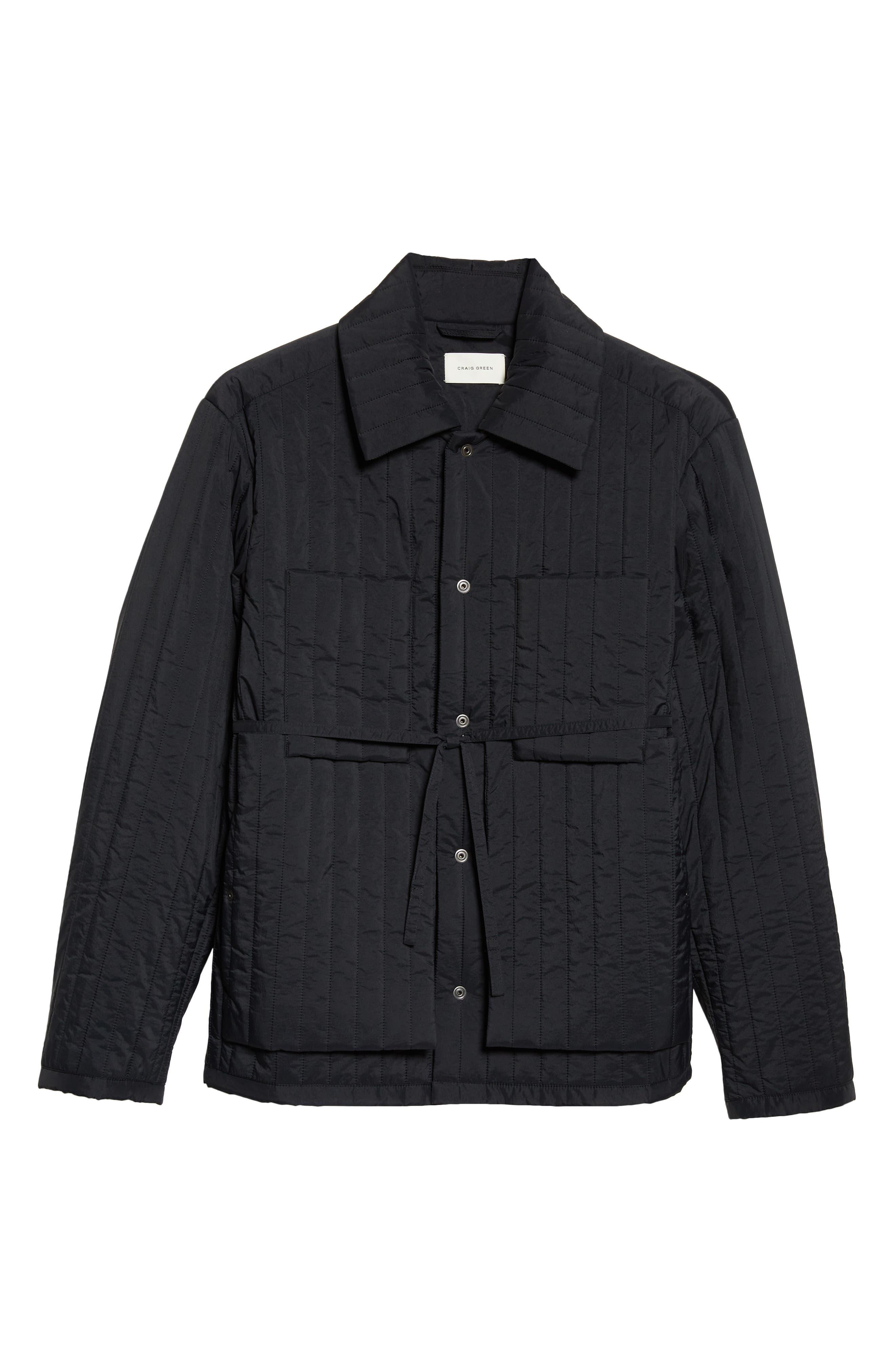 Craig Green Quilted Worker Jacket in Black for Men | Lyst