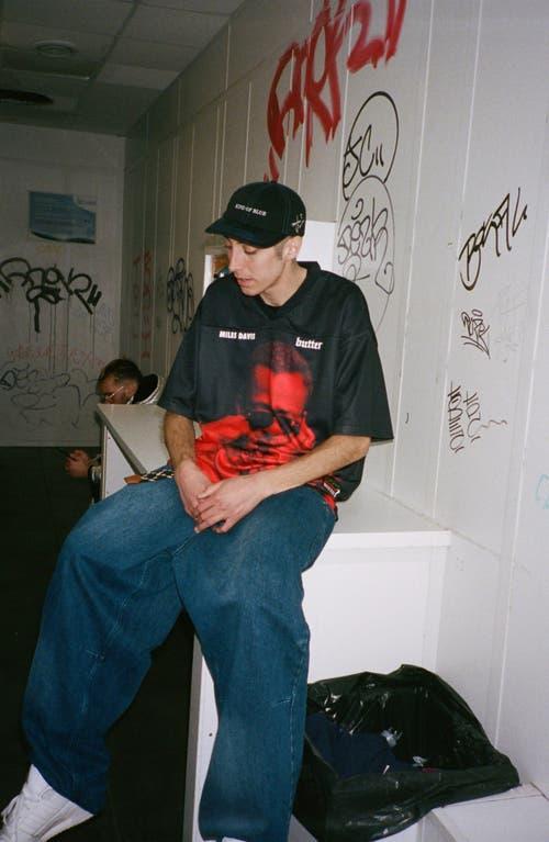 Butter Goods 'Round About Midnight Graphic Mesh Jersey in