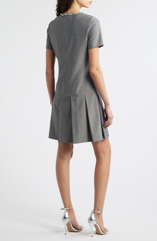 knee length dresses for ladies Juliette Strapless Beaded Mini Dress in White | Size: L
