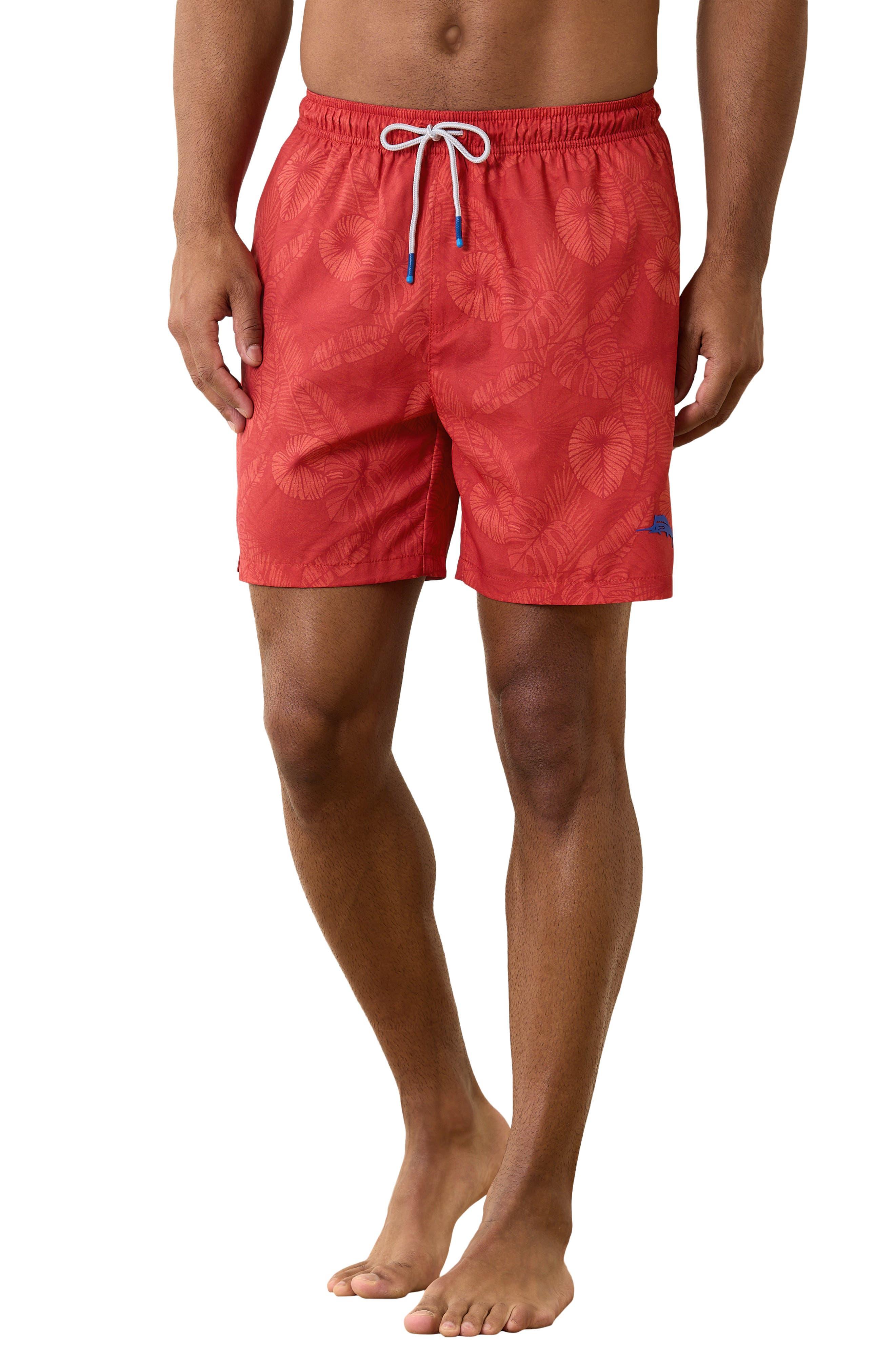 Tommy Bahama Naples Keep It Frondly Swim Trunks in Red for Men | Lyst