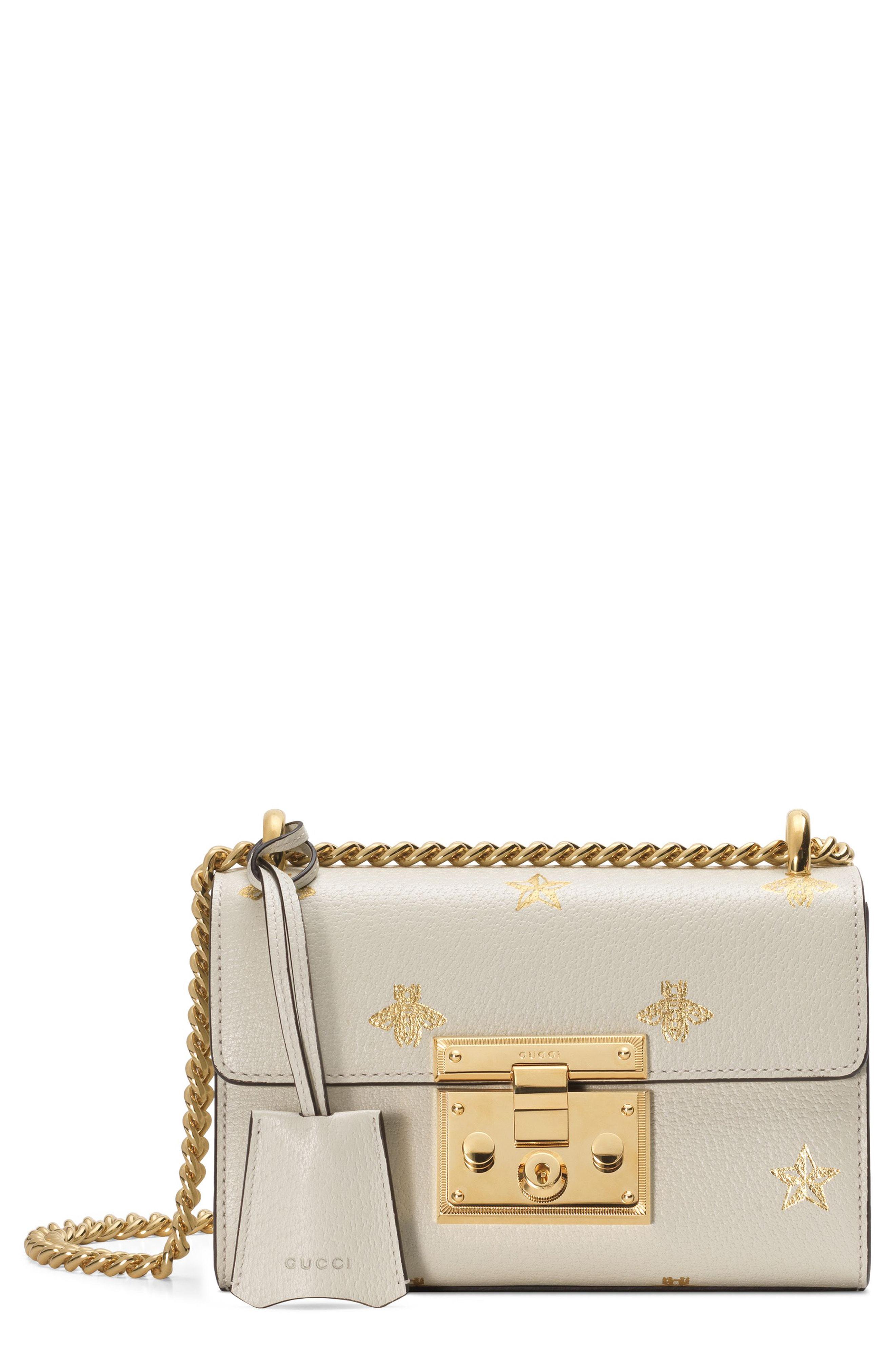 padlock bee star small shoulder bag