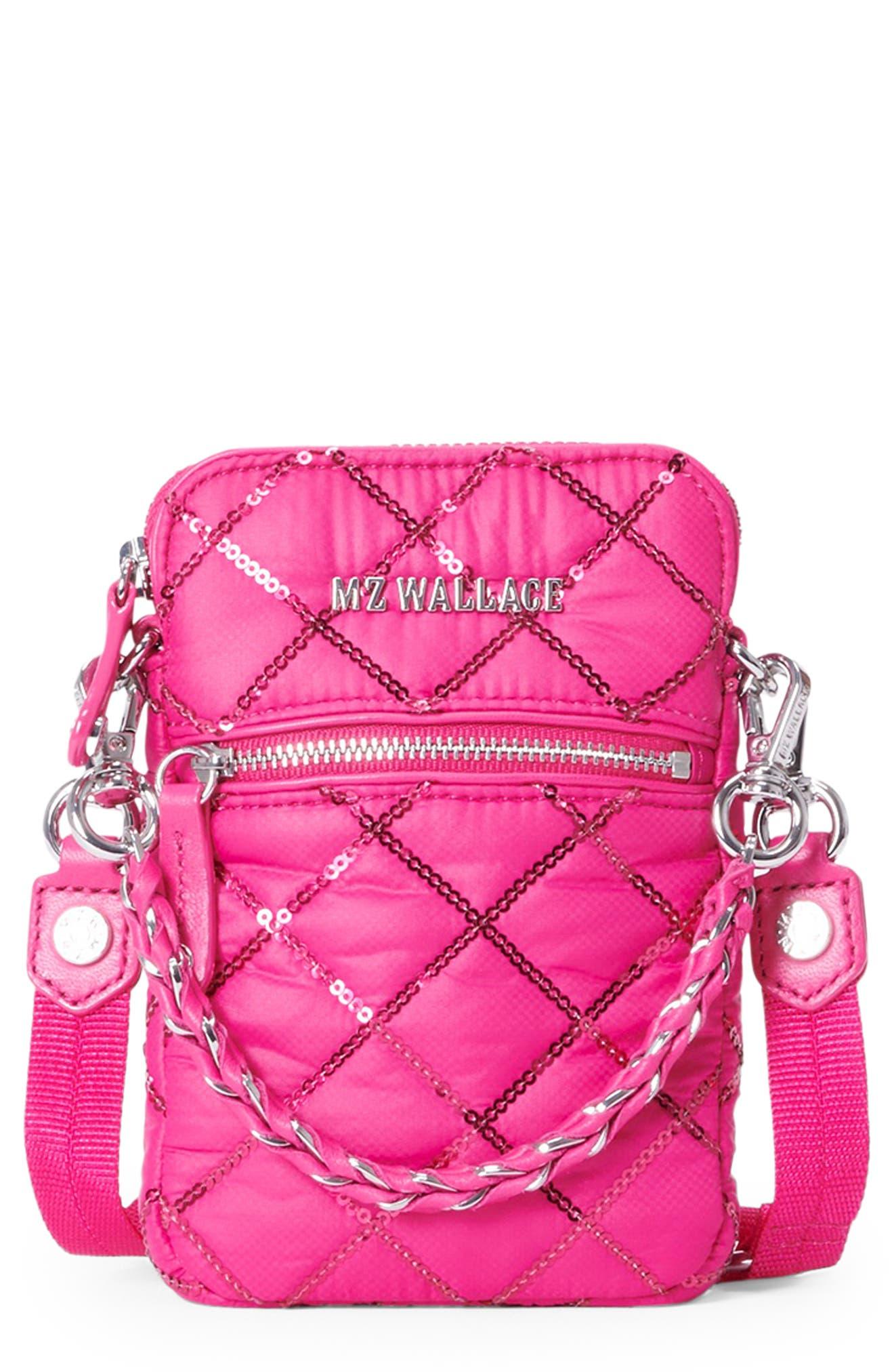 MZ Wallace Micro Crosby Crossbody Bag in Pink Lyst