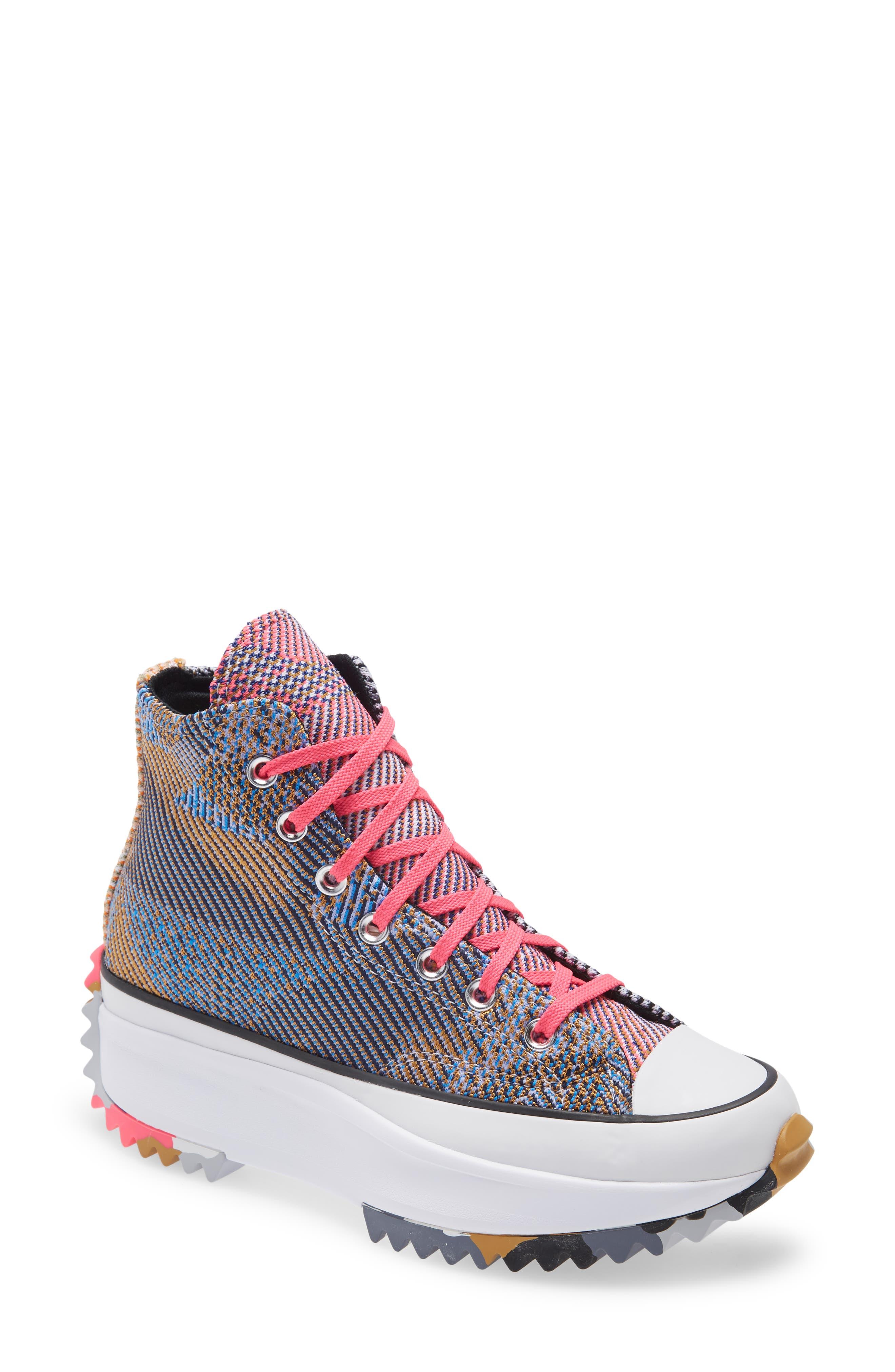 converse run star hike platform hi light zitron