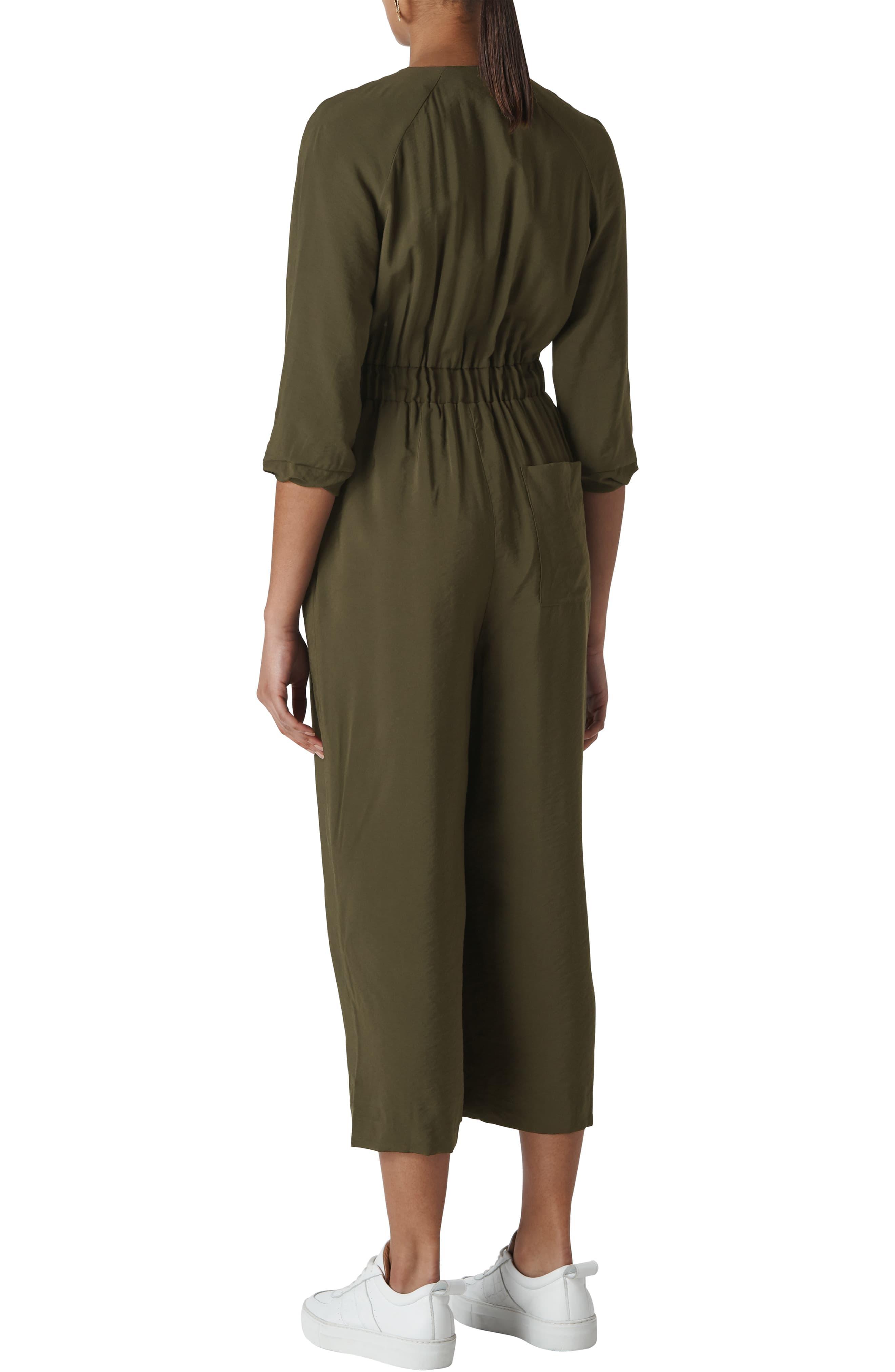 whistles khaki jumpsuit