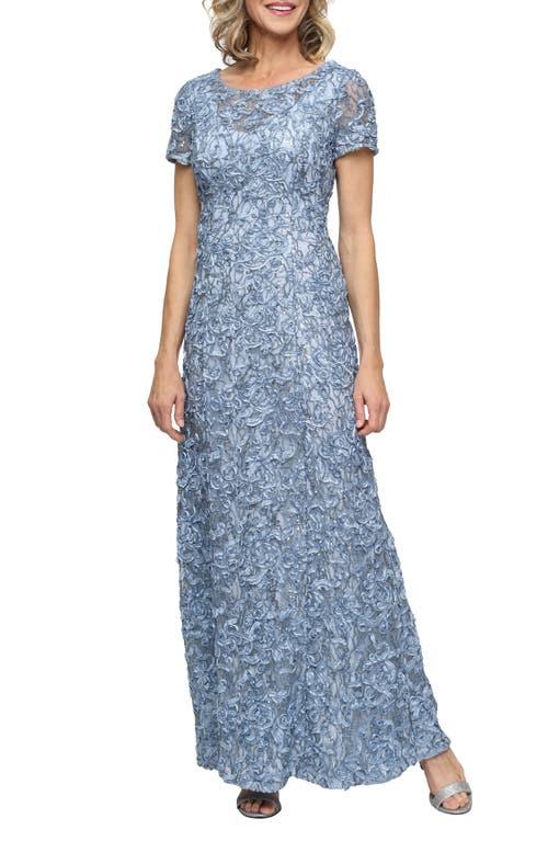 sachin and babi light blue dress Alex Evenings Mock Jacket Short Floral, Dress Women's main image 1