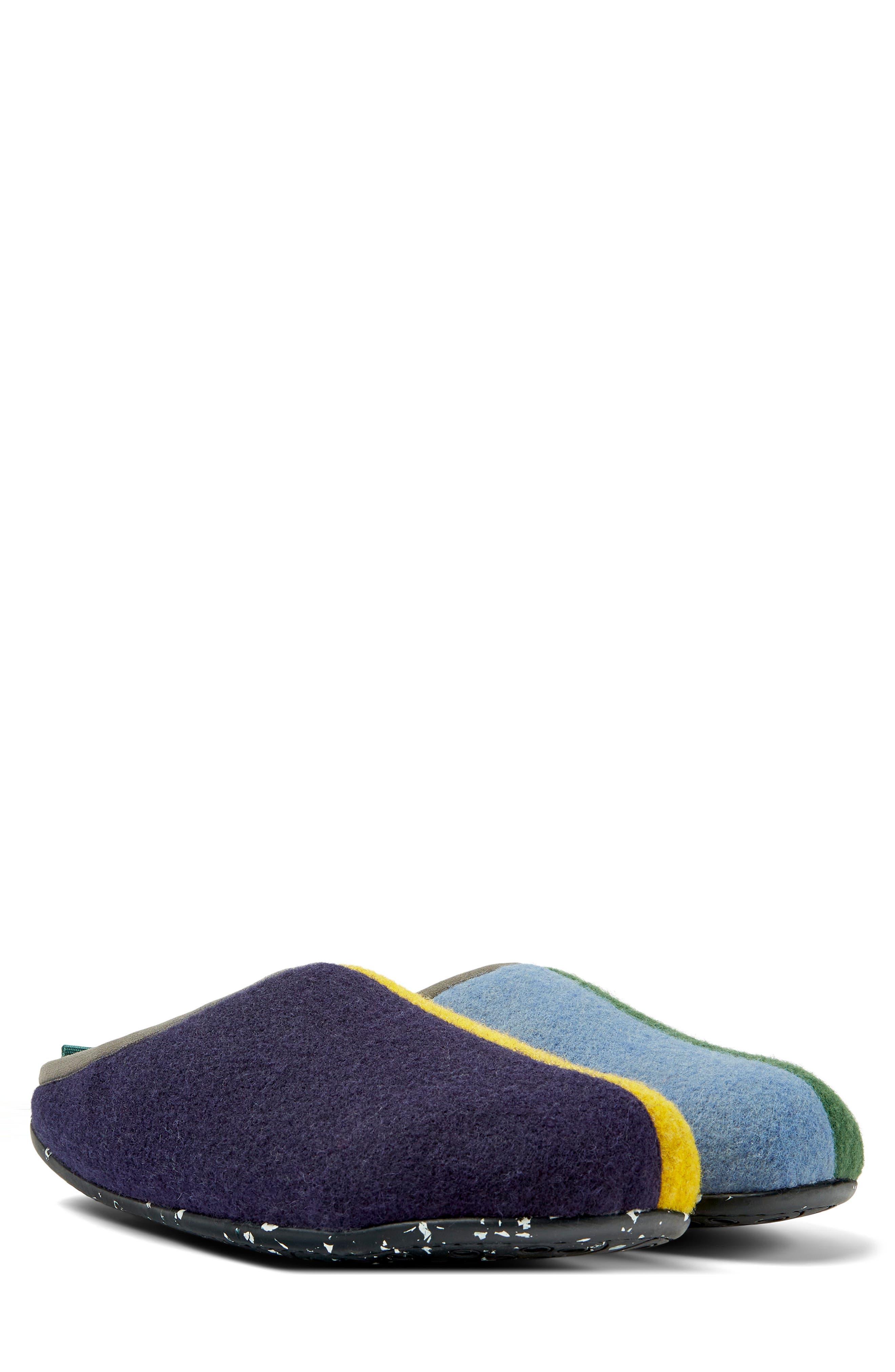 Trafikprop Bourgogne Overfladisk Camper Wabi Mismatched Wool Blend Slippers in Blue for Men | Lyst