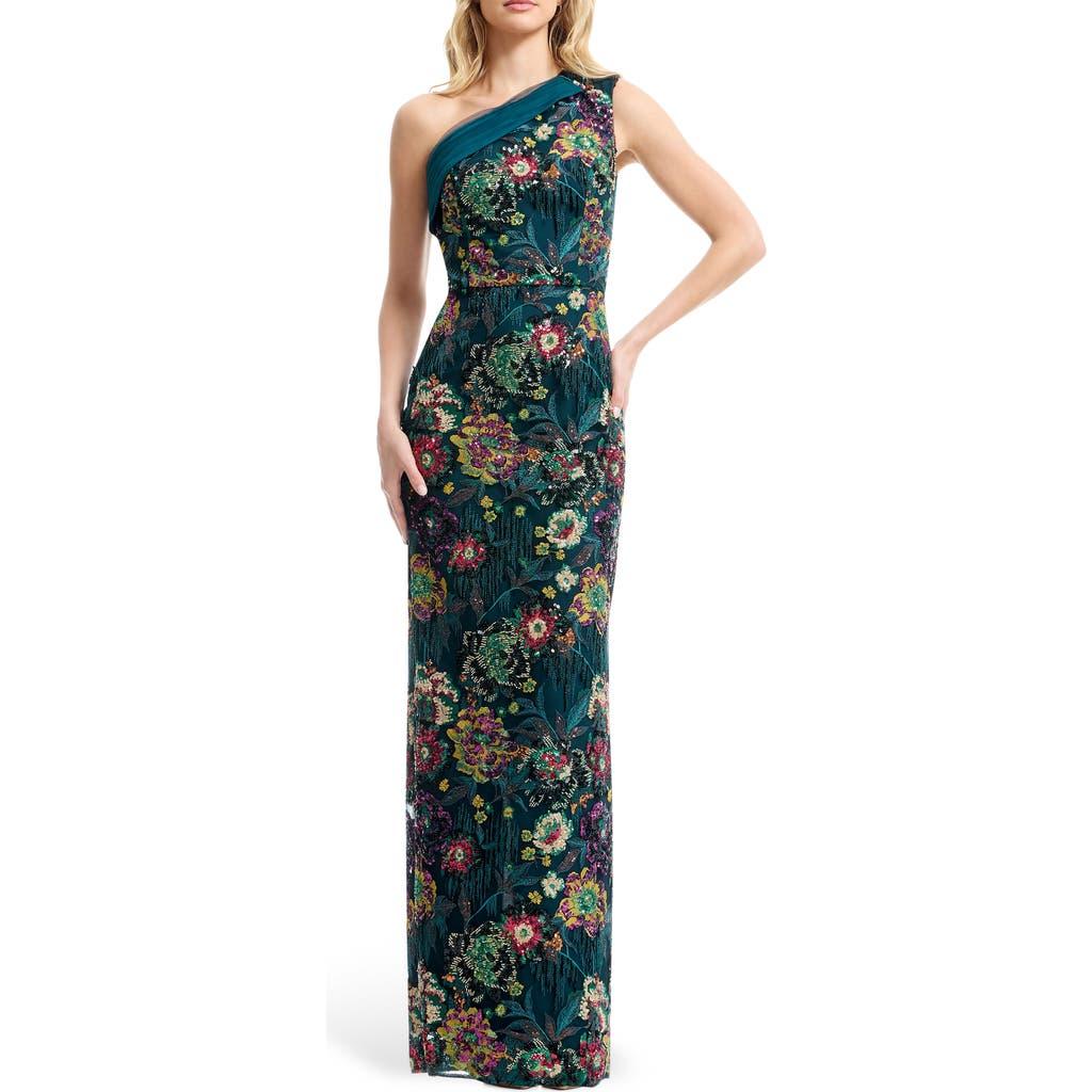 slim fit dress slacks Dress The Population Tatum Sequin Dress - Green