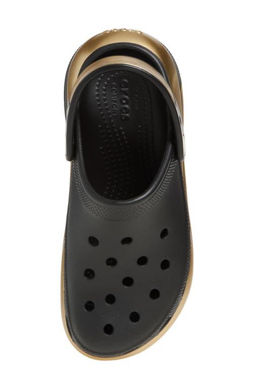 Crocs™ Mega Crush Metallic Detail Clog in Black | Lyst