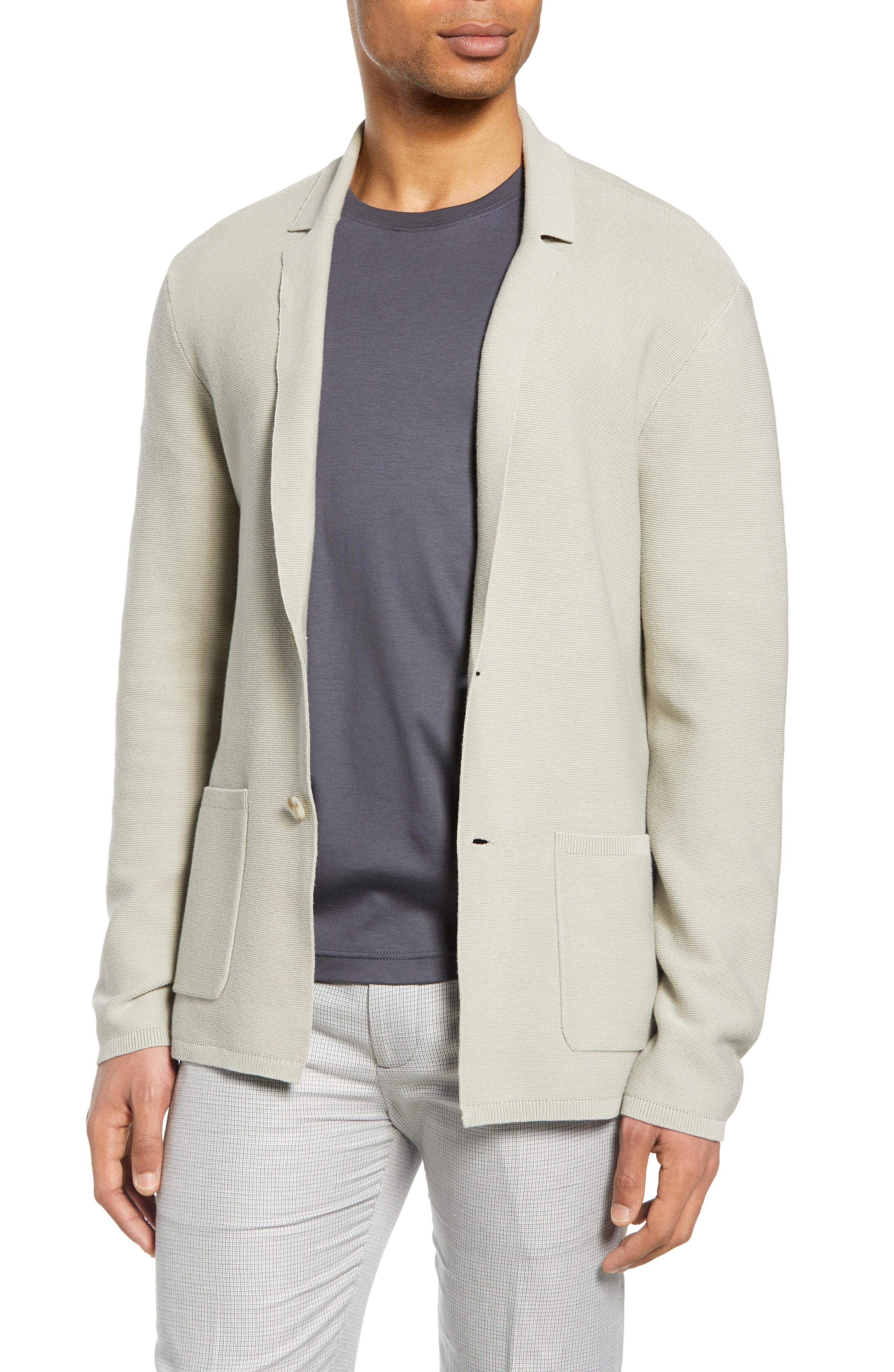 Club Monaco Knit Blazer in Khaki (Natural) for Men Lyst